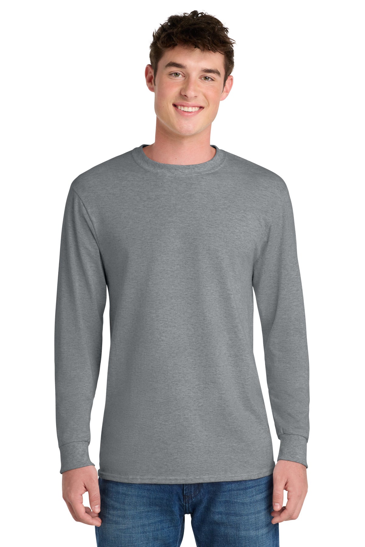 port & co ™  long sleeve core blend tee. pc55ls