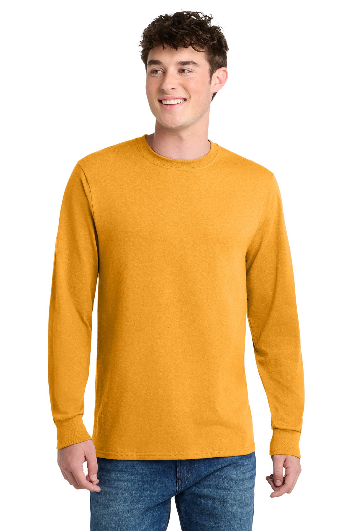 port & co ™  long sleeve core blend tee. pc55ls