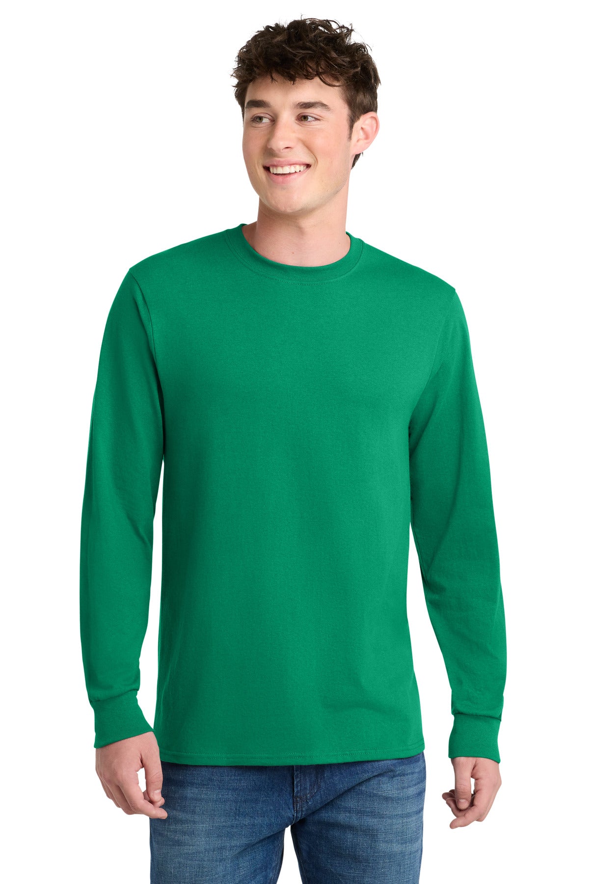 port & co ™  long sleeve core blend tee. pc55ls
