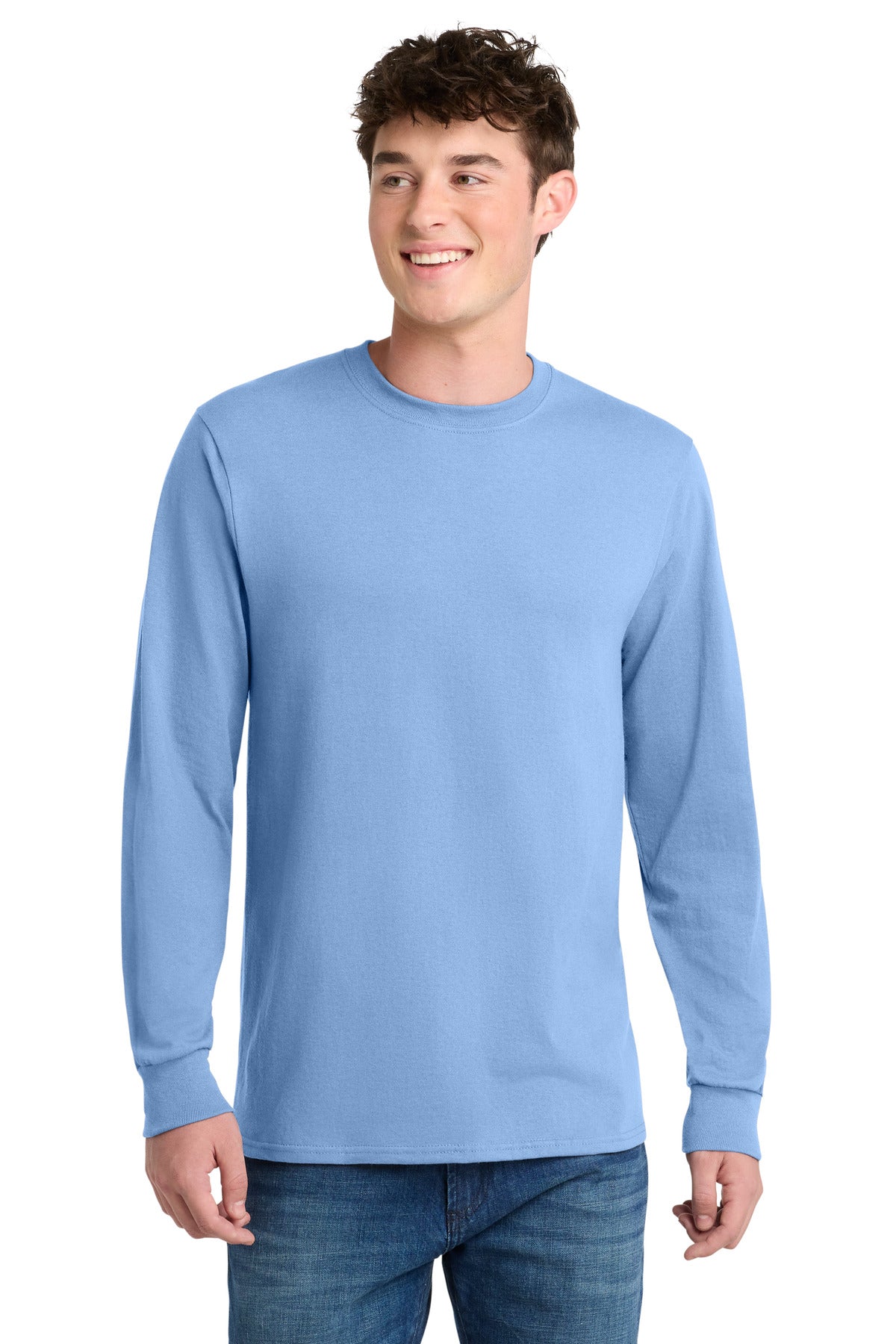port & co ™  long sleeve core blend tee. pc55ls