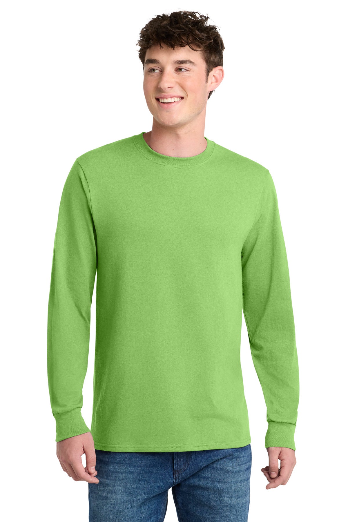 port & co ™  long sleeve core blend tee. pc55ls