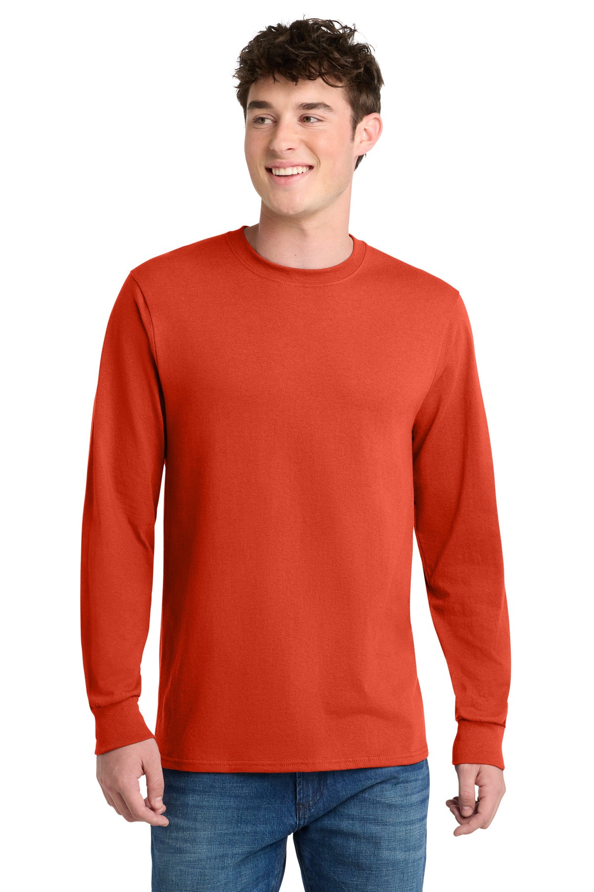 port & co ™  long sleeve core blend tee. pc55ls