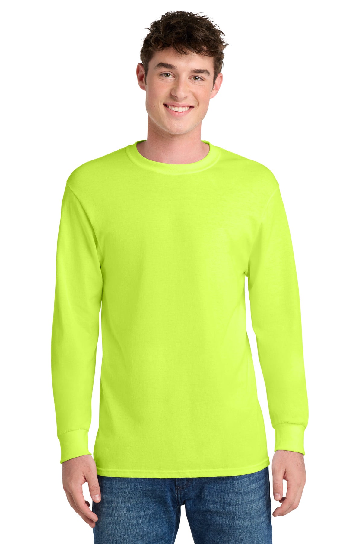 port & co ™  long sleeve core blend tee. pc55ls