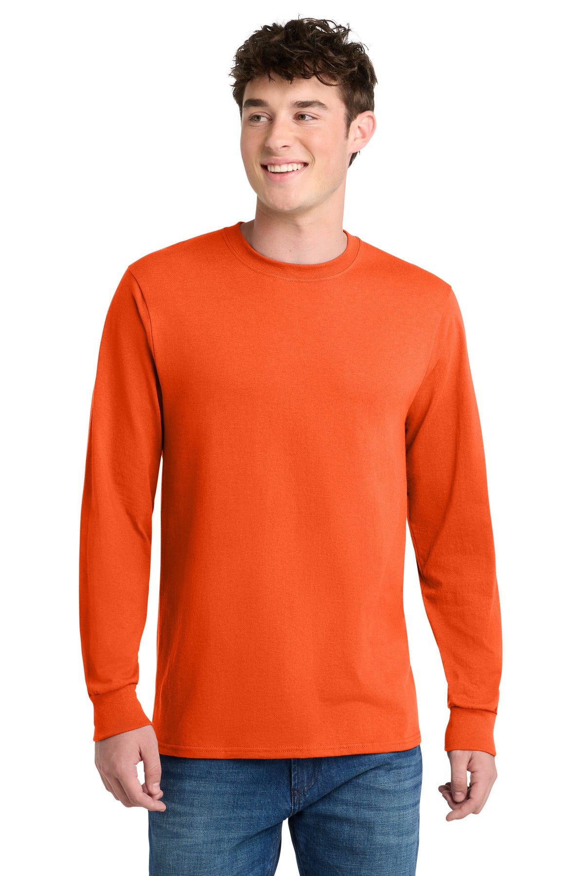 port & co ™  long sleeve core blend tee. pc55ls