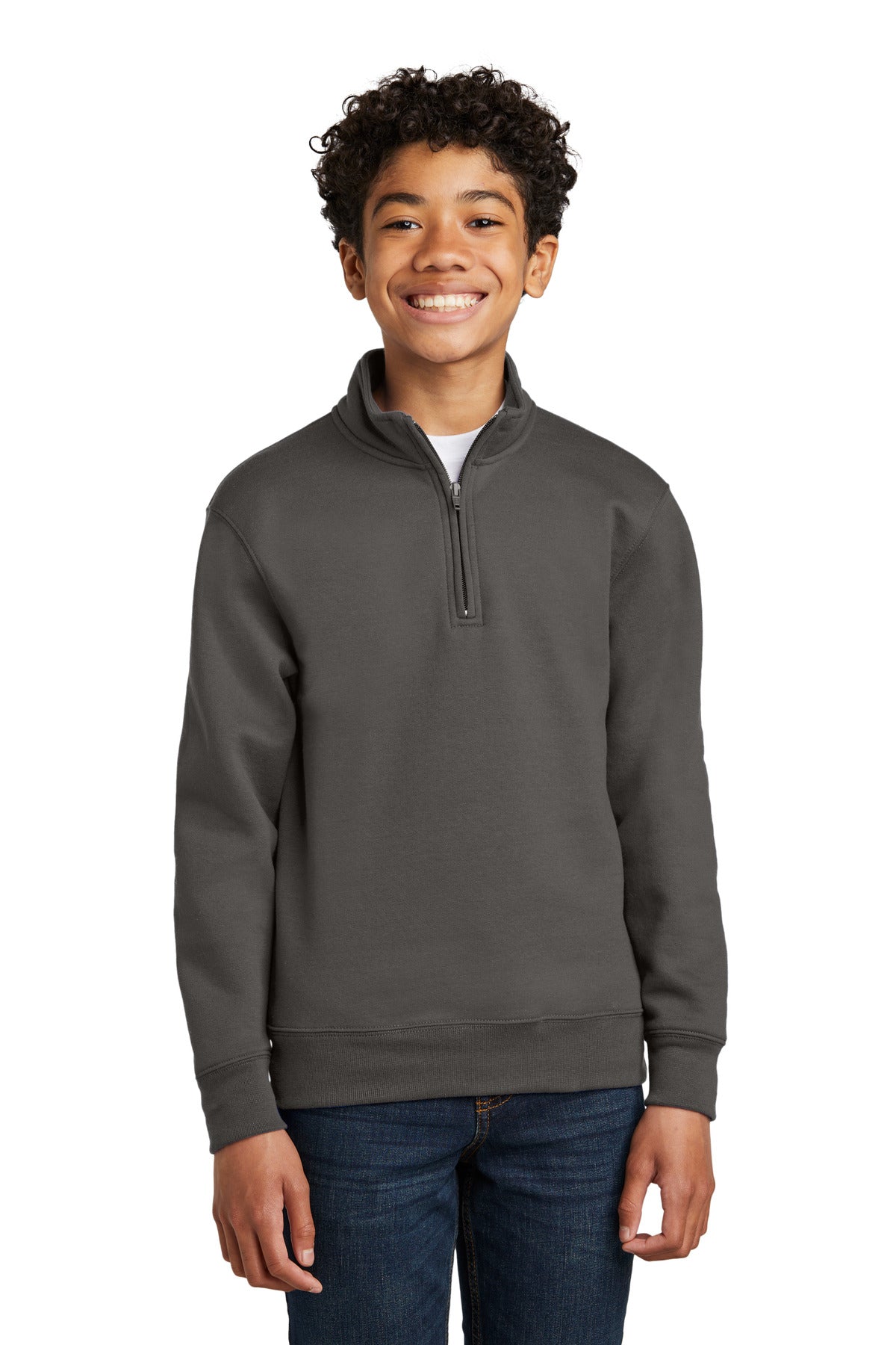 port & co ™  youth core fleece 1/4-zip pullover sweatshirt pc78yq