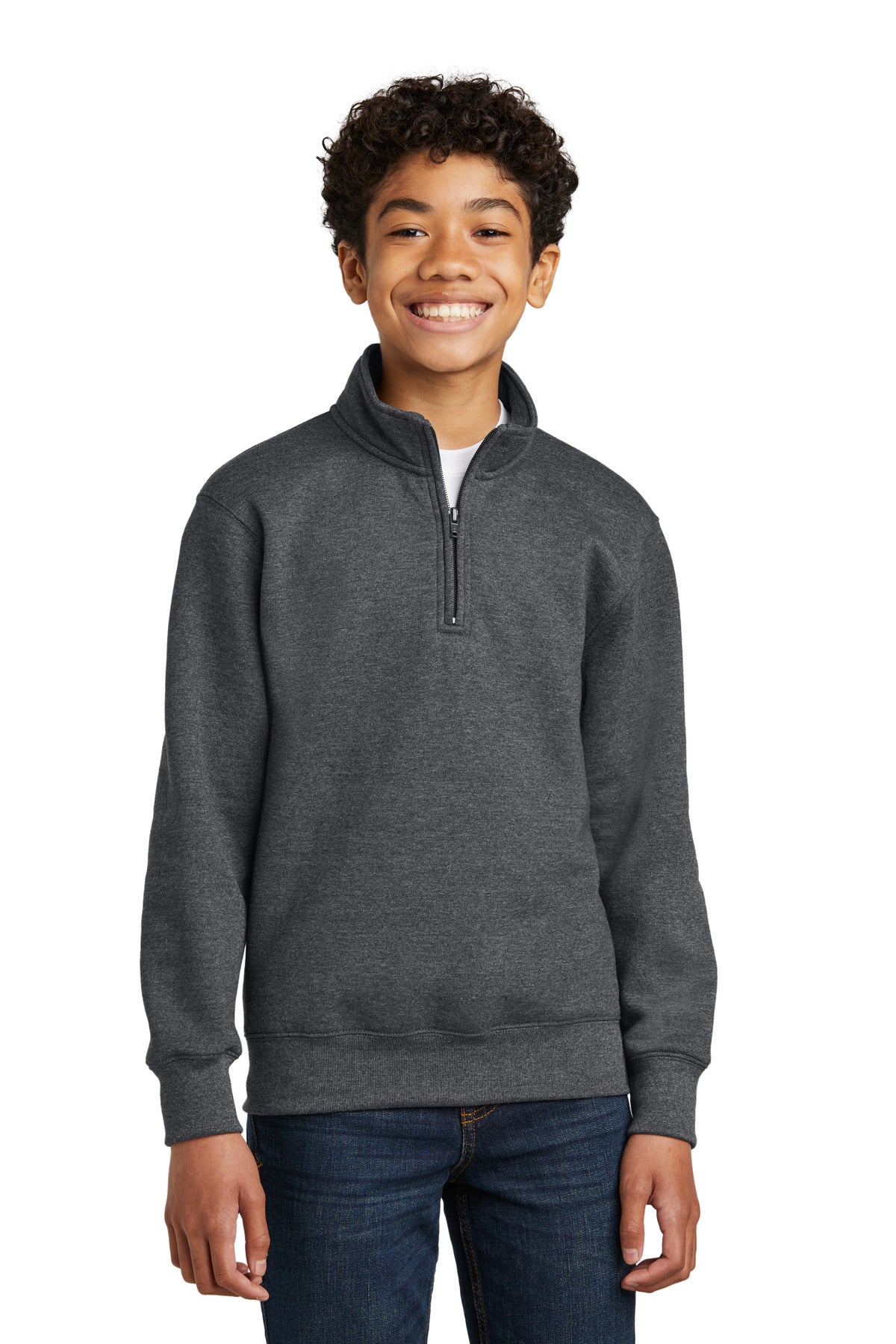 port & co ™  youth core fleece 1/4-zip pullover sweatshirt pc78yq
