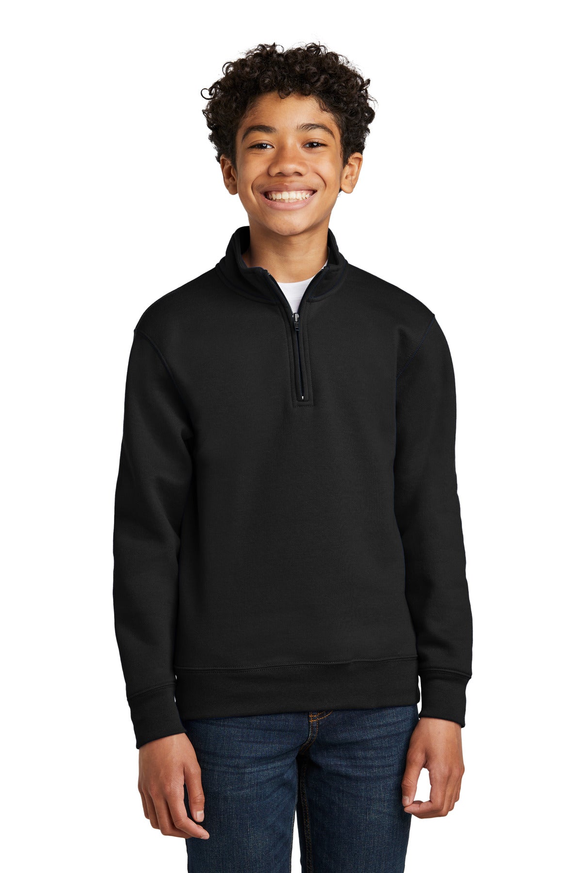 port & co ™  youth core fleece 1/4-zip pullover sweatshirt pc78yq