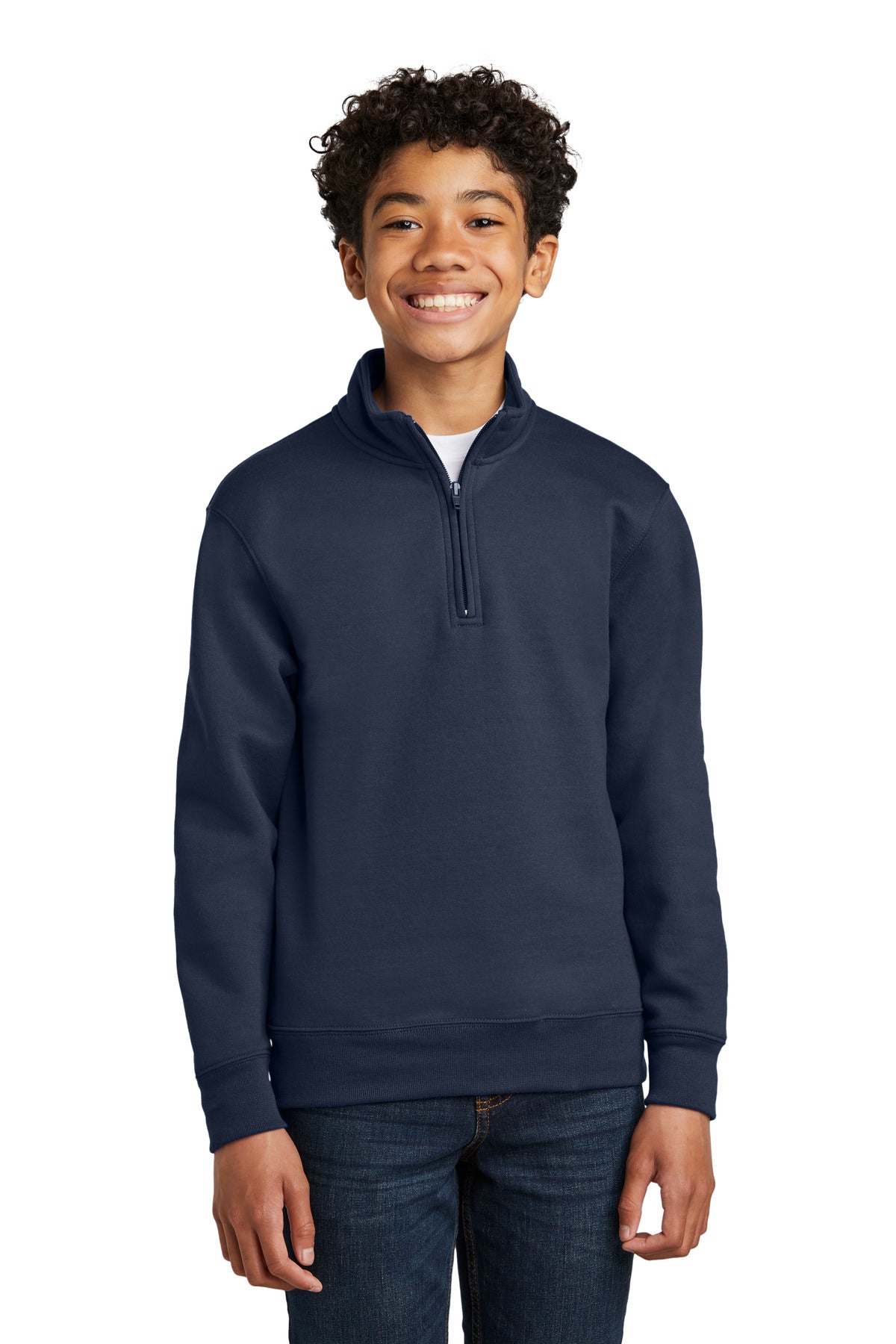 port & co ™  youth core fleece 1/4-zip pullover sweatshirt pc78yq