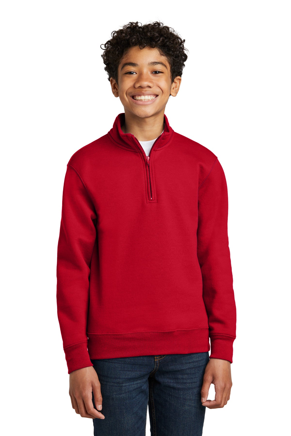 port & co ™  youth core fleece 1/4-zip pullover sweatshirt pc78yq