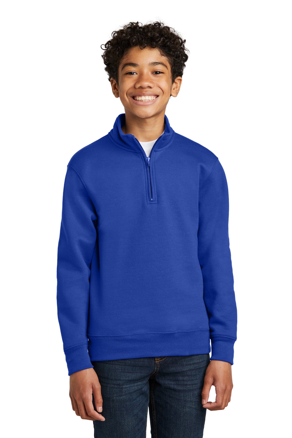 port & co ™  youth core fleece 1/4-zip pullover sweatshirt pc78yq