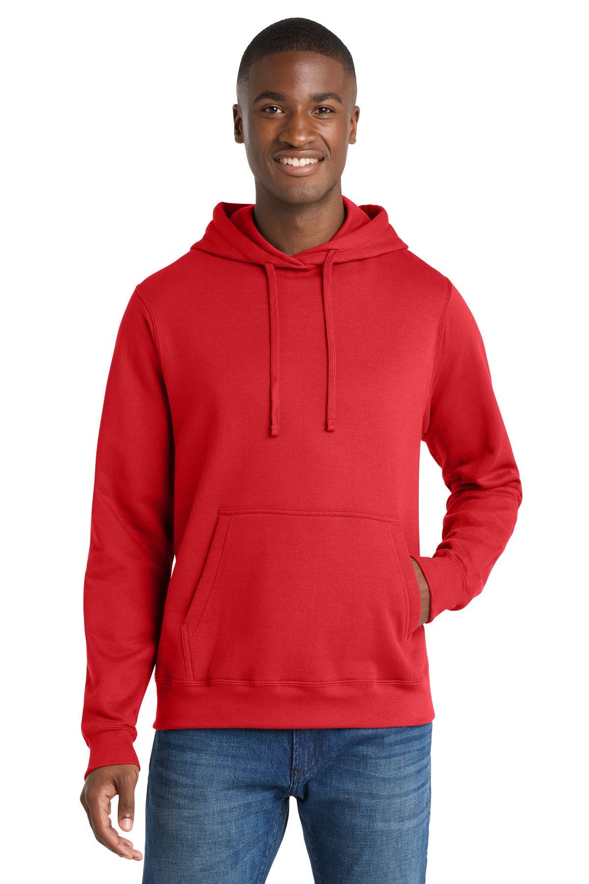 port & co ™  fan favorite fleece pullover hooded sweatshirt. pc850h