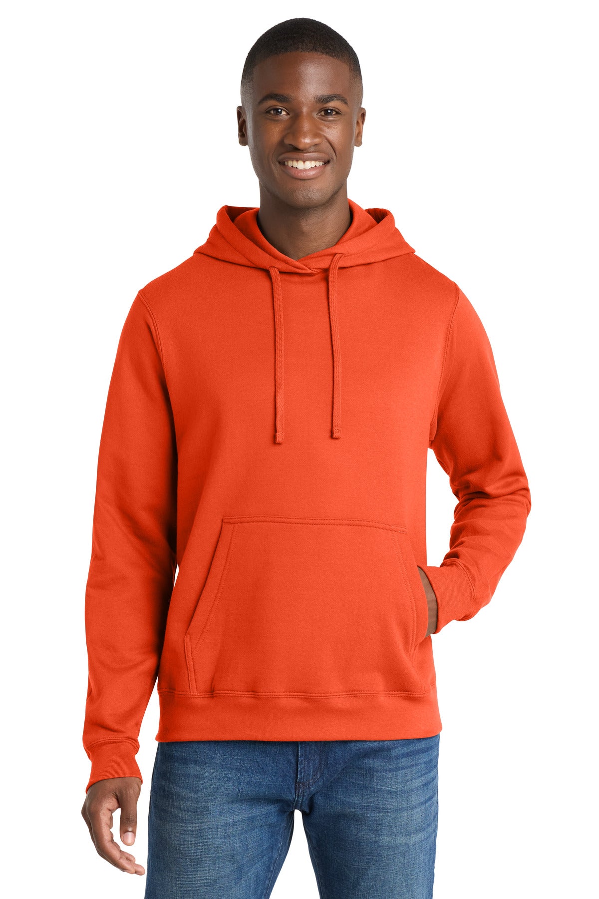 port & co ™  fan favorite fleece pullover hooded sweatshirt. pc850h