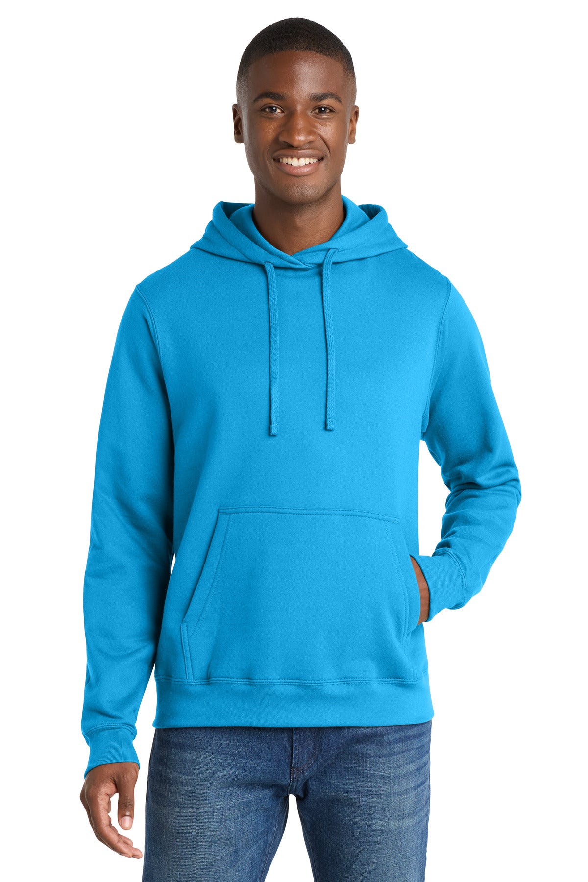 port & co ™  fan favorite fleece pullover hooded sweatshirt. pc850h
