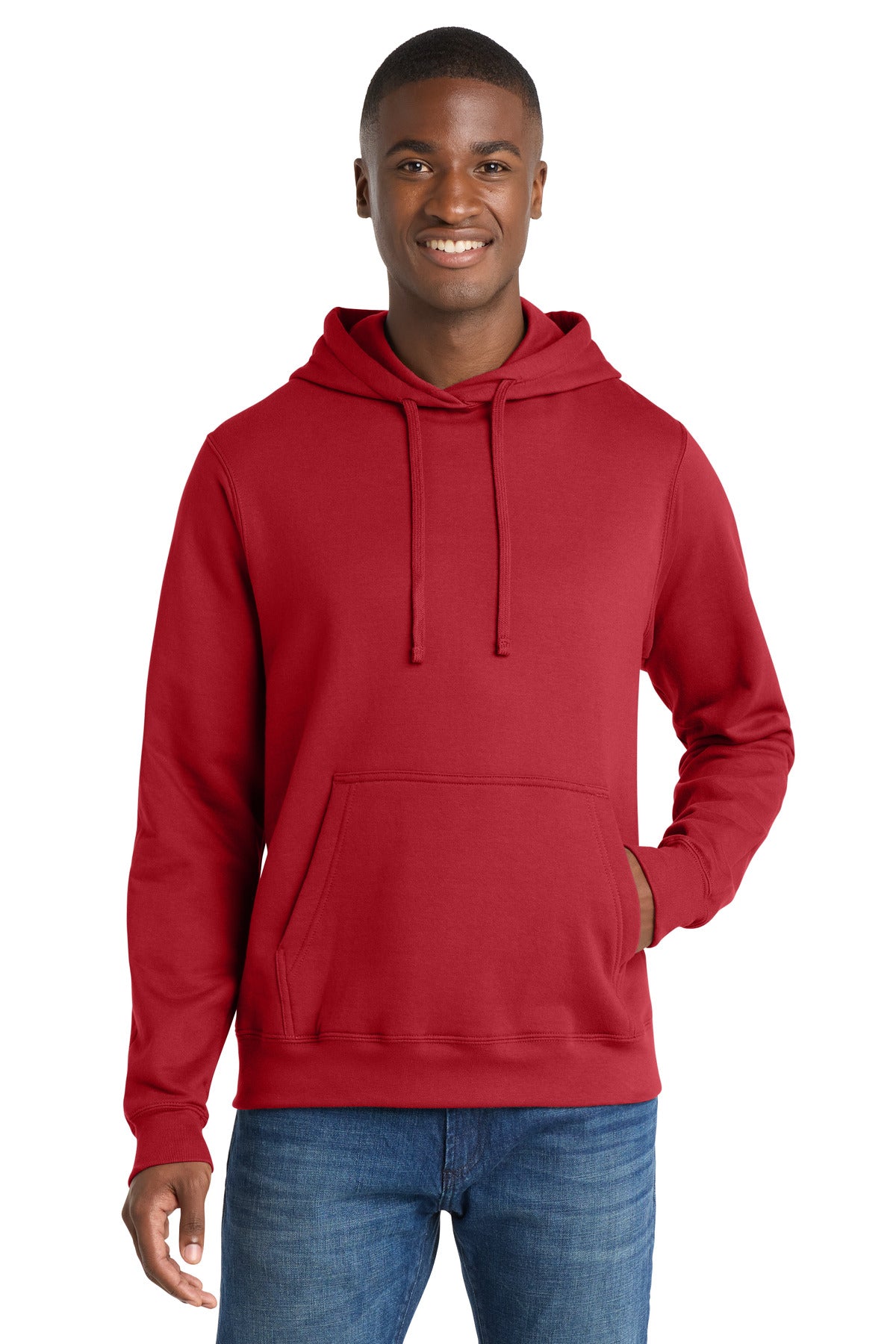 port & co ™  fan favorite fleece pullover hooded sweatshirt. pc850h