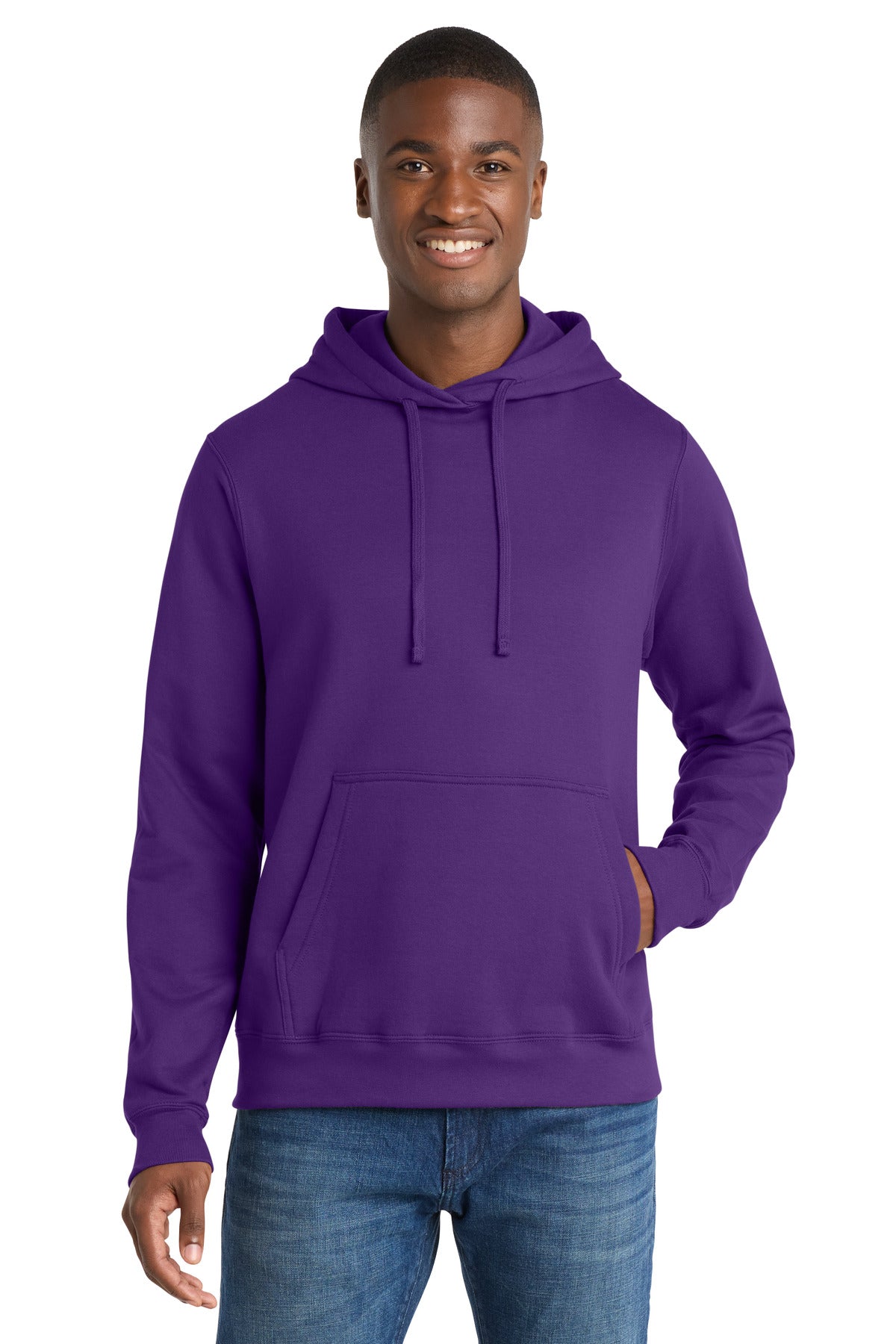 port & co ™  fan favorite fleece pullover hooded sweatshirt. pc850h