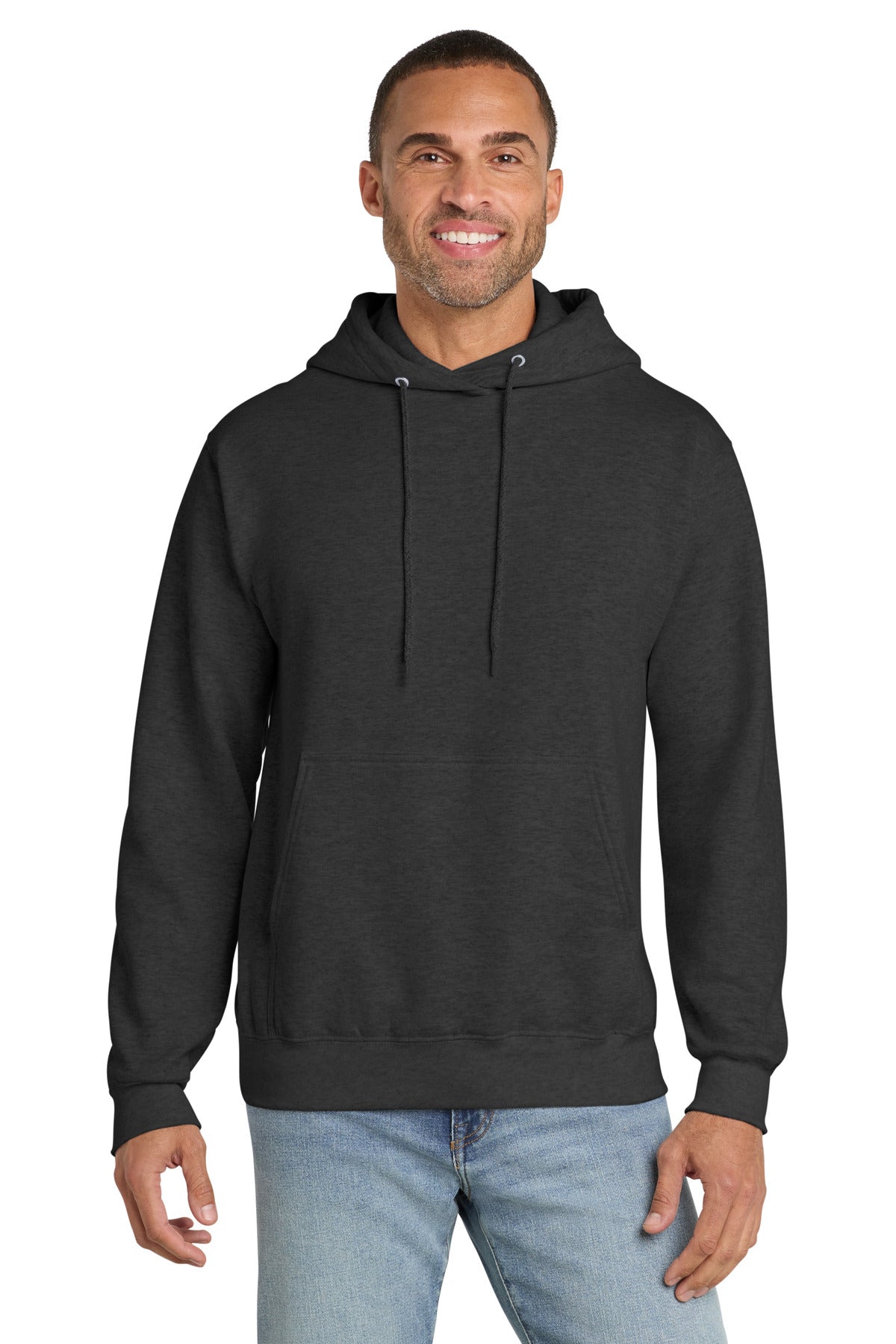 port & co ™  essential fleece pullover hooded sweatshirt.  pc90h