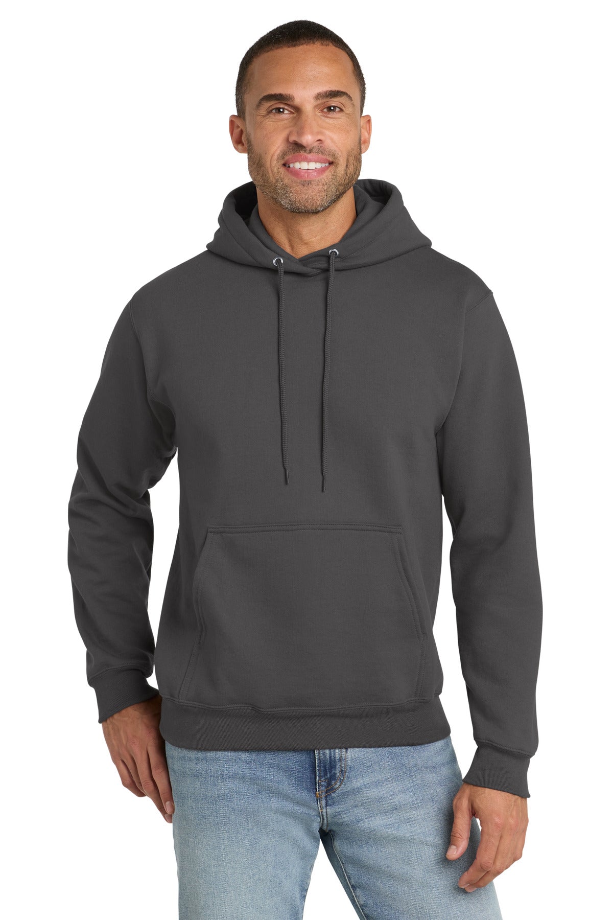 port & co ™  essential fleece pullover hooded sweatshirt.  pc90h