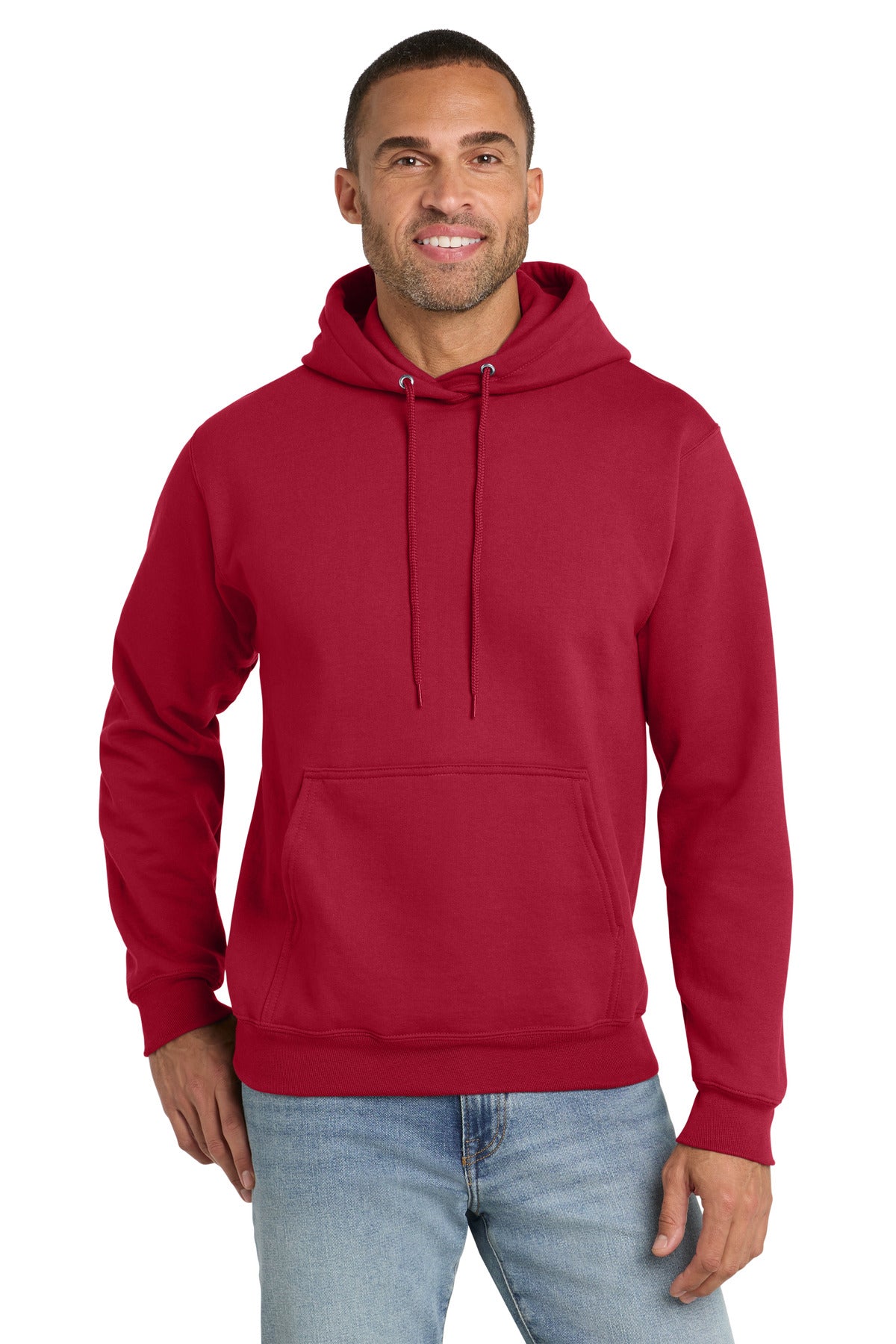 port & co ™  essential fleece pullover hooded sweatshirt.  pc90h