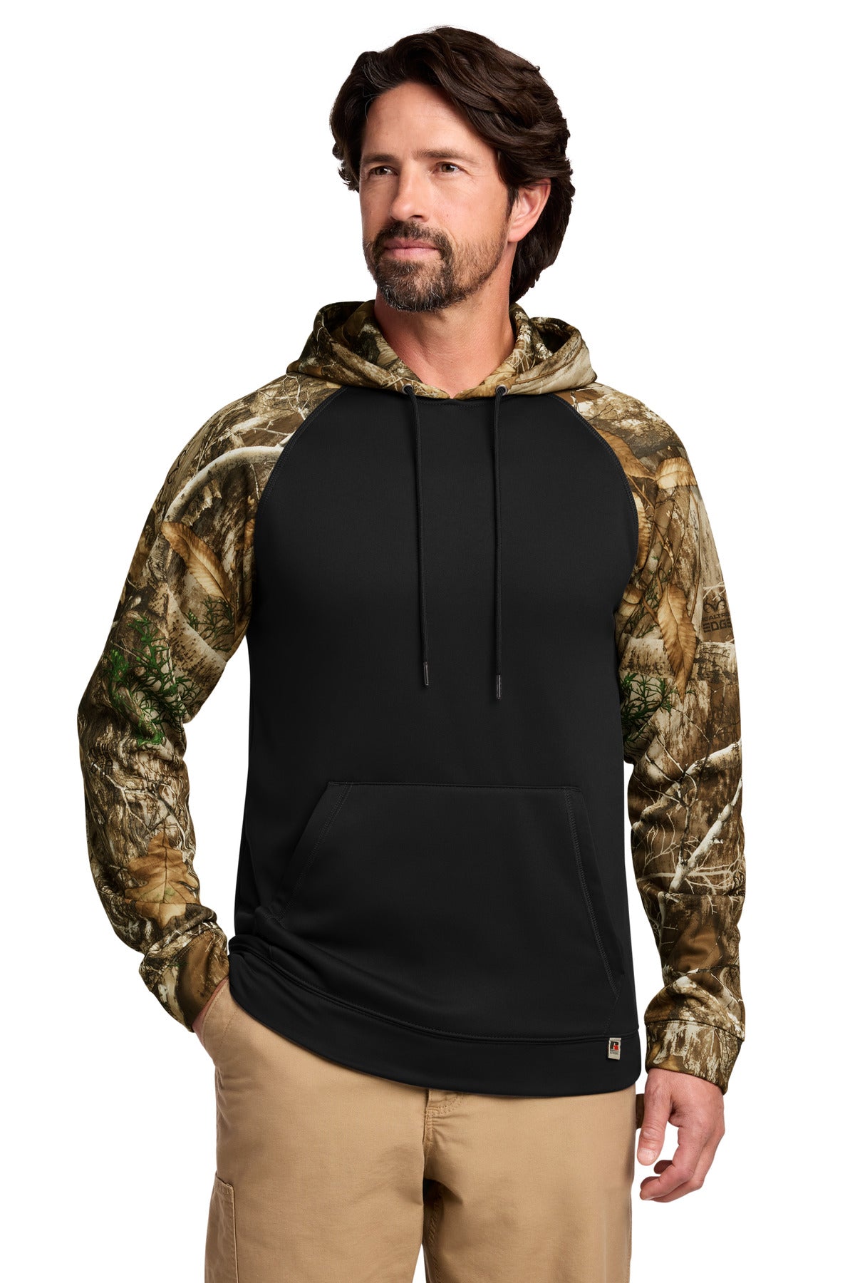 russell outdoors ™  realtree ®  performance colorblock pullover hoodie ru451