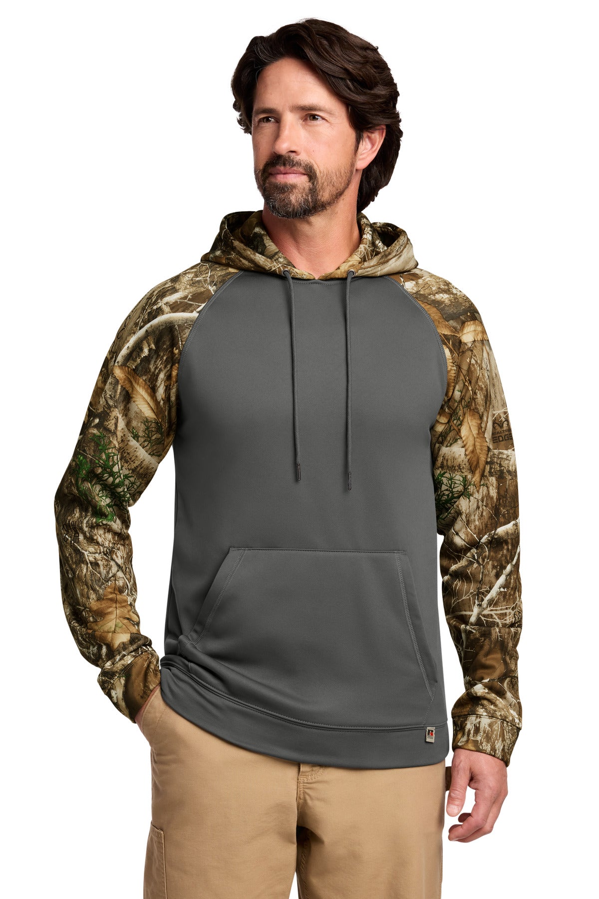 russell outdoors ™  realtree ®  performance colorblock pullover hoodie ru451