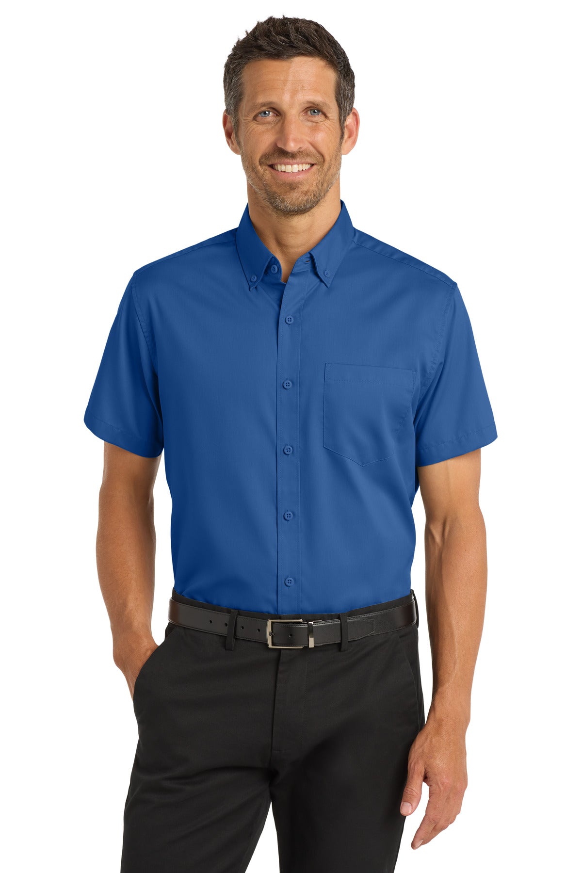 port authority ®  short sleeve superpro ™  twill shirt. s664