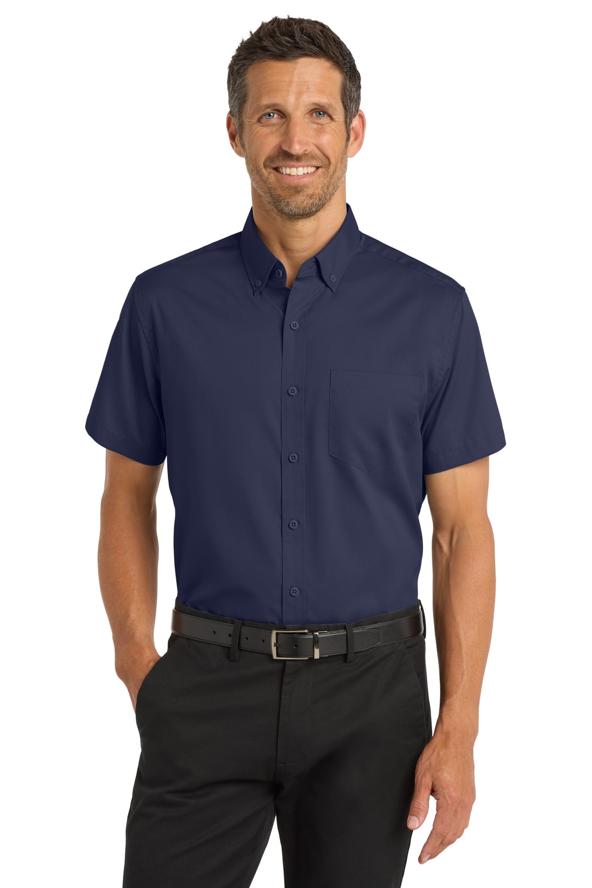 port authority ®  short sleeve superpro ™  twill shirt. s664