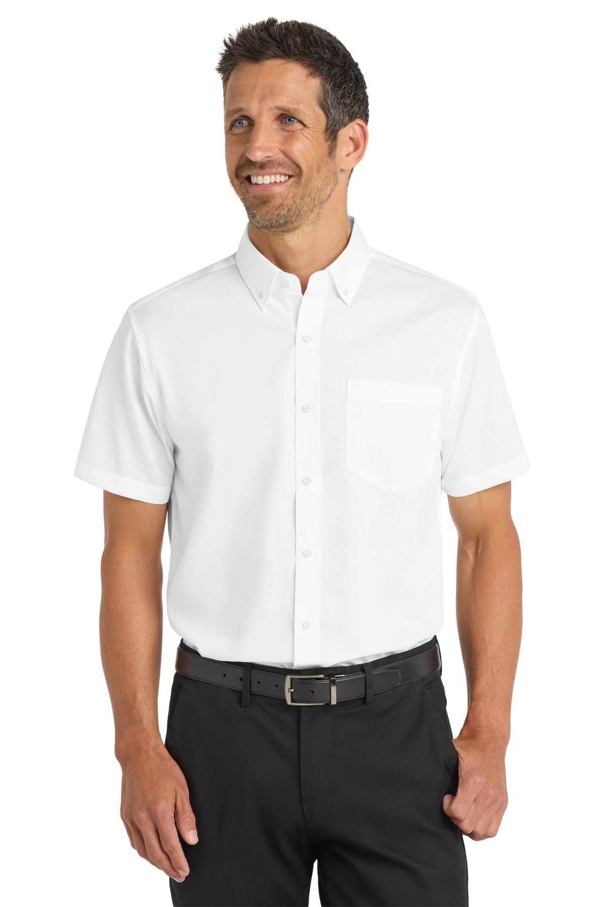 port authority ®  short sleeve superpro ™  twill shirt. s664