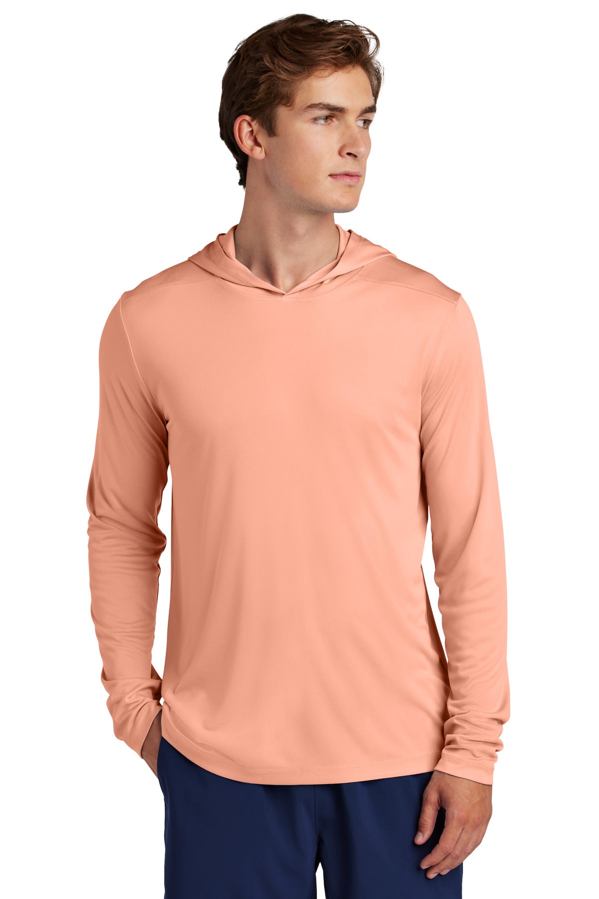 sport-tek ®  posi-uv ®  pro long sleeve hoodie st420lsh