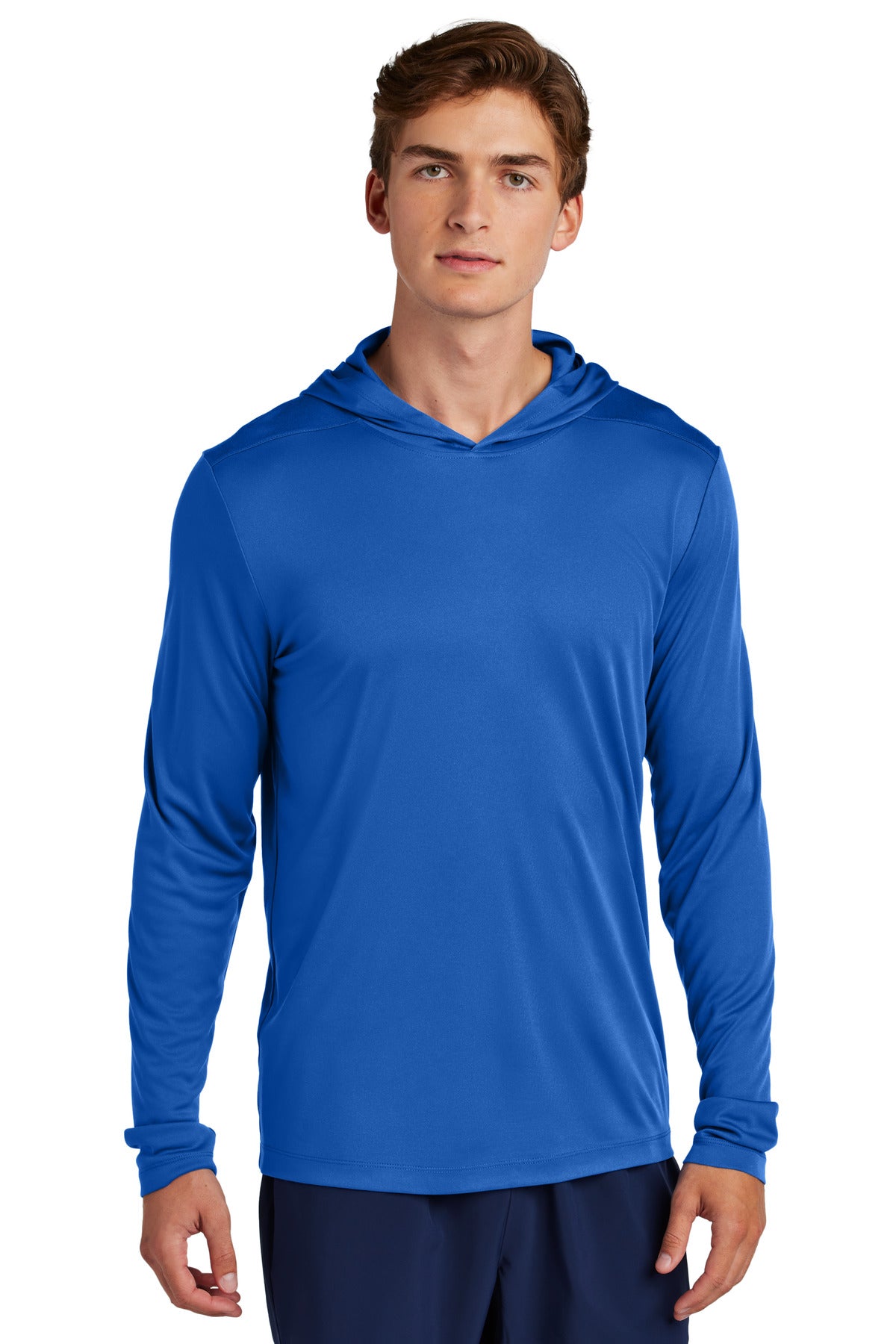 sport-tek ®  posi-uv ®  pro long sleeve hoodie st420lsh