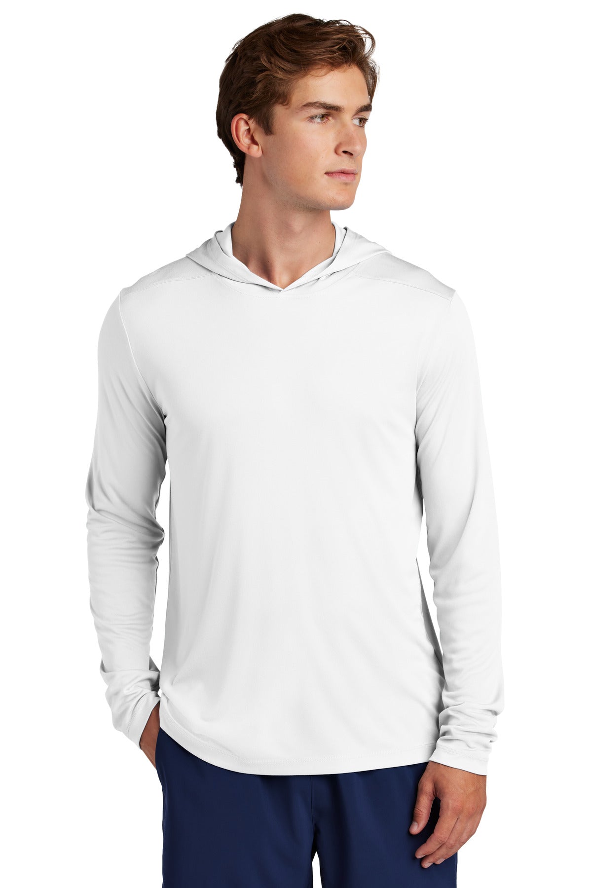 sport-tek ®  posi-uv ®  pro long sleeve hoodie st420lsh