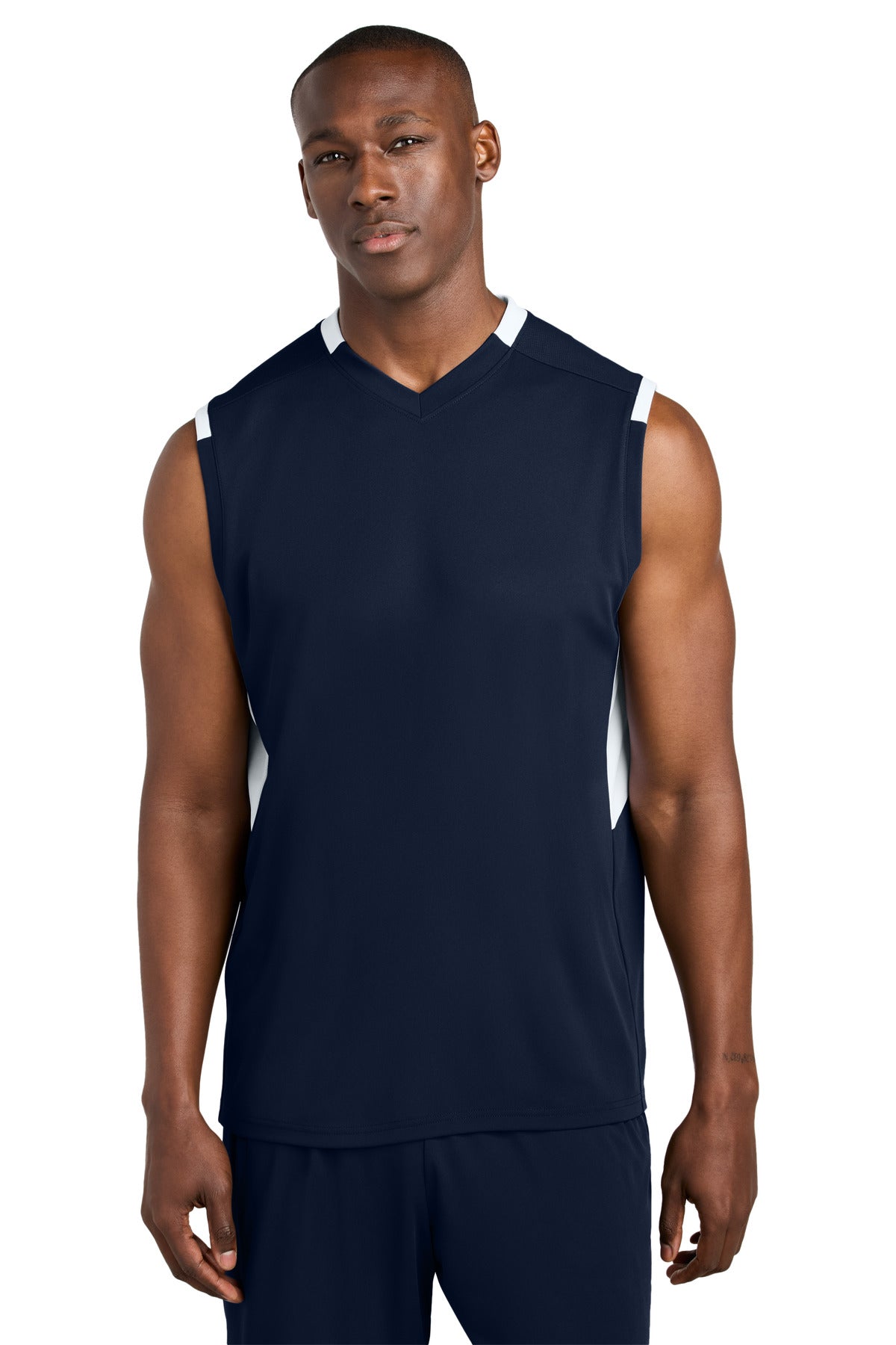 sport-tek ®  club sleeveless v-neck st441