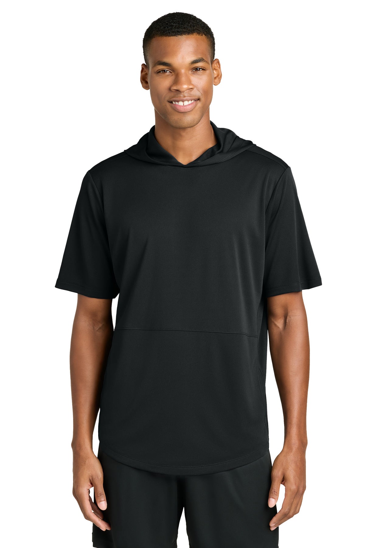 sport-tek ®  club short sleeve hoodie st445