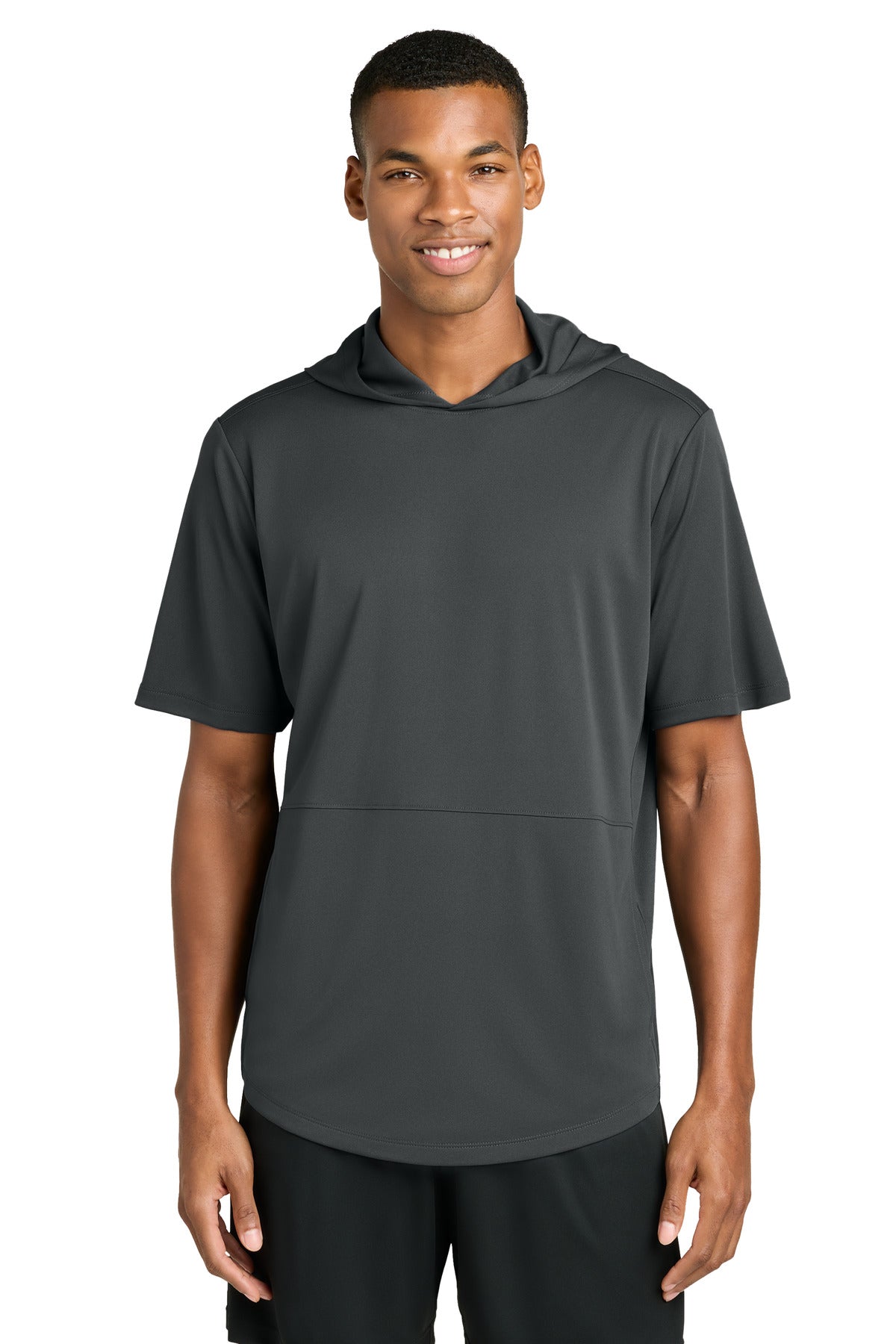sport-tek ®  club short sleeve hoodie st445