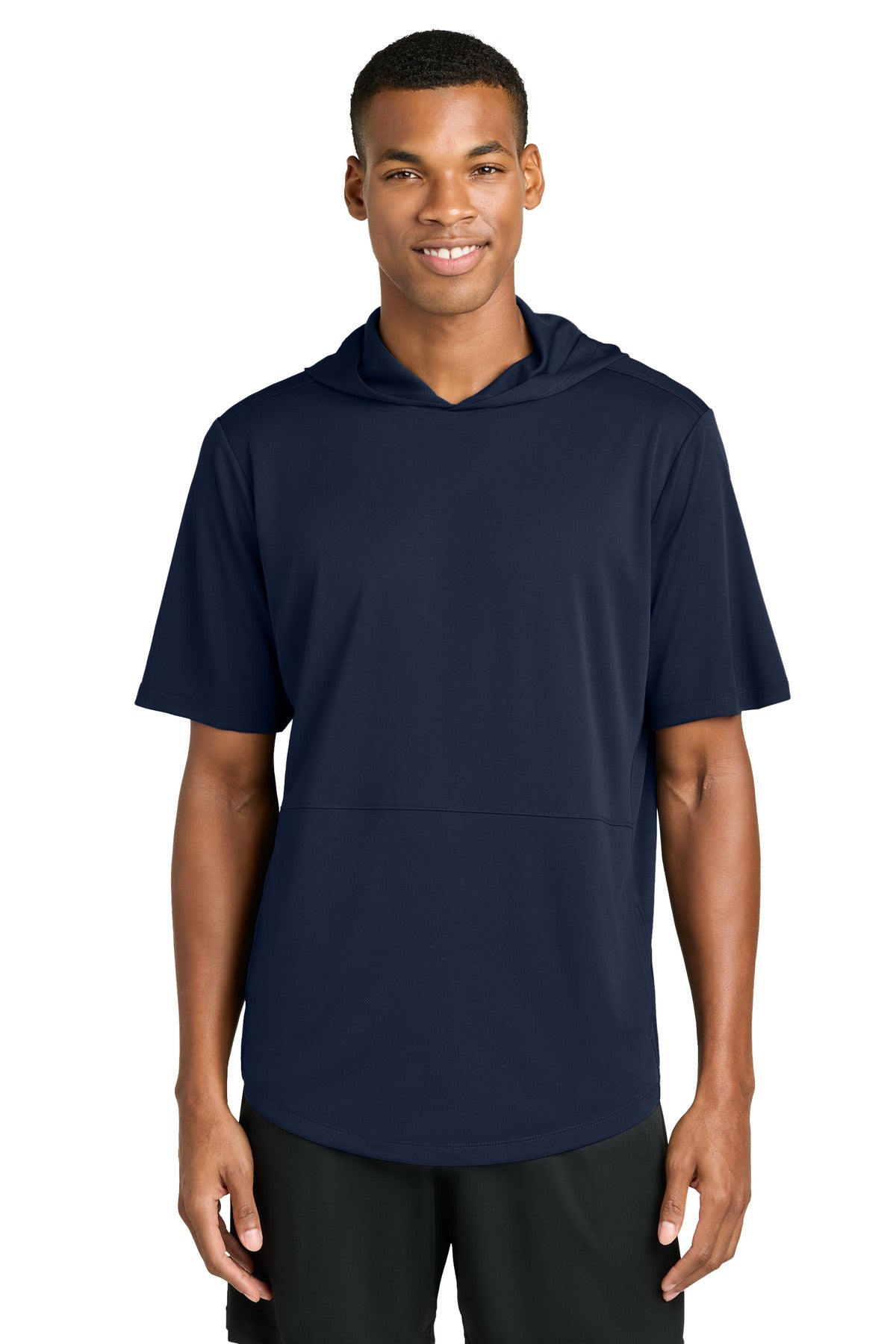 sport-tek ®  club short sleeve hoodie st445