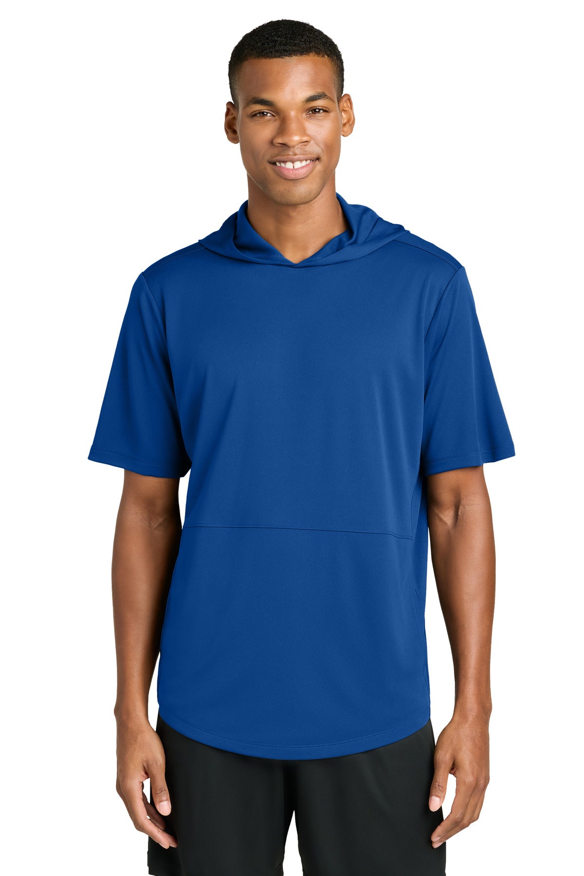 sport-tek ®  club short sleeve hoodie st445