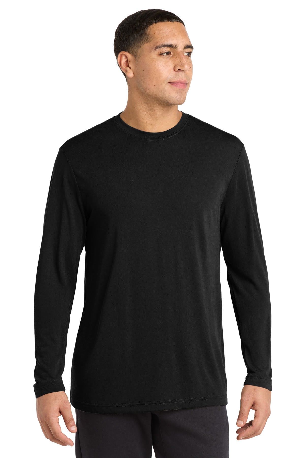 sport-tek ®  long sleeve posicharge ®  competitor ™  cotton touch ™  tee. st450ls