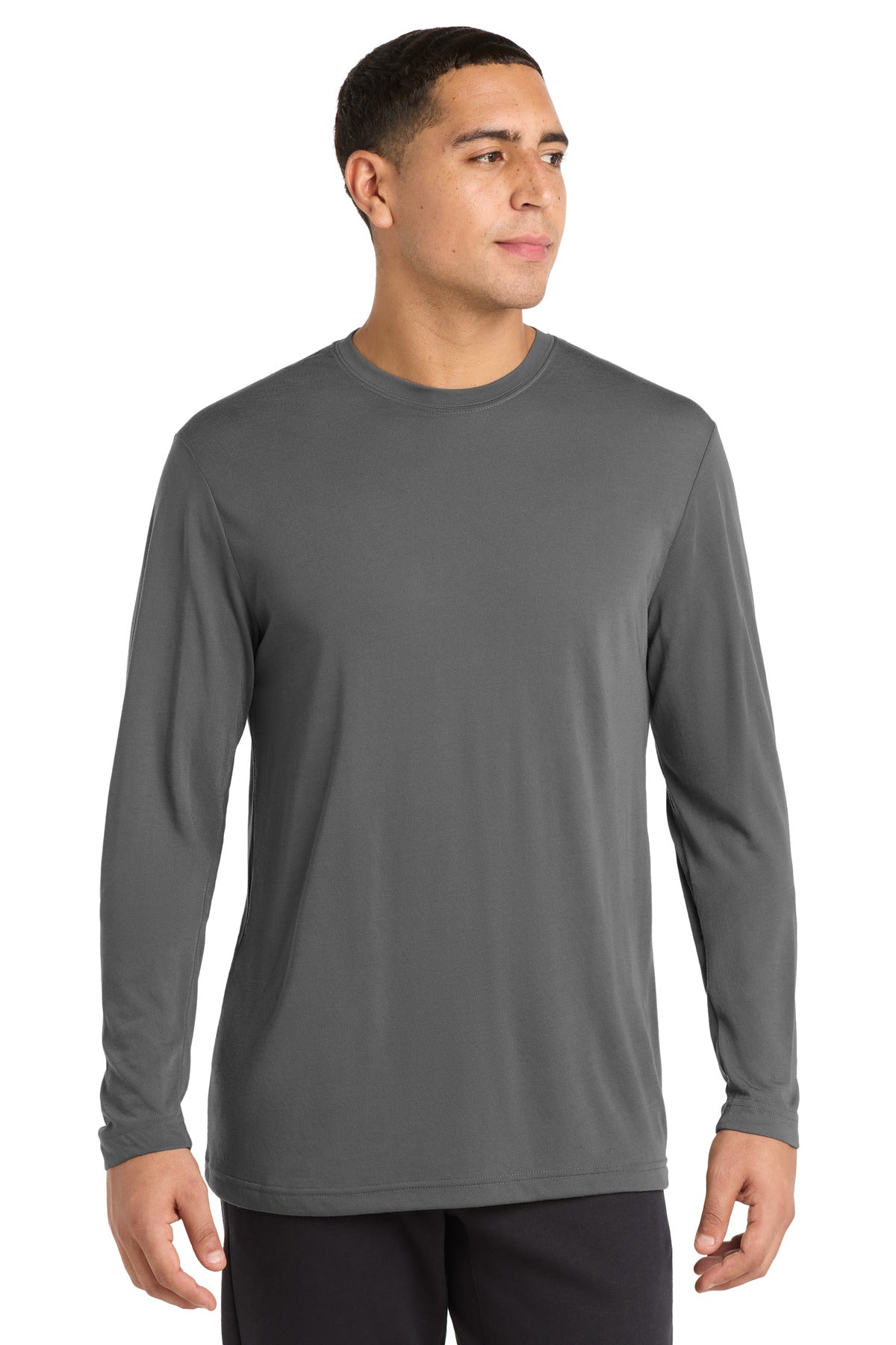 sport-tek ®  long sleeve posicharge ®  competitor ™  cotton touch ™  tee. st450ls