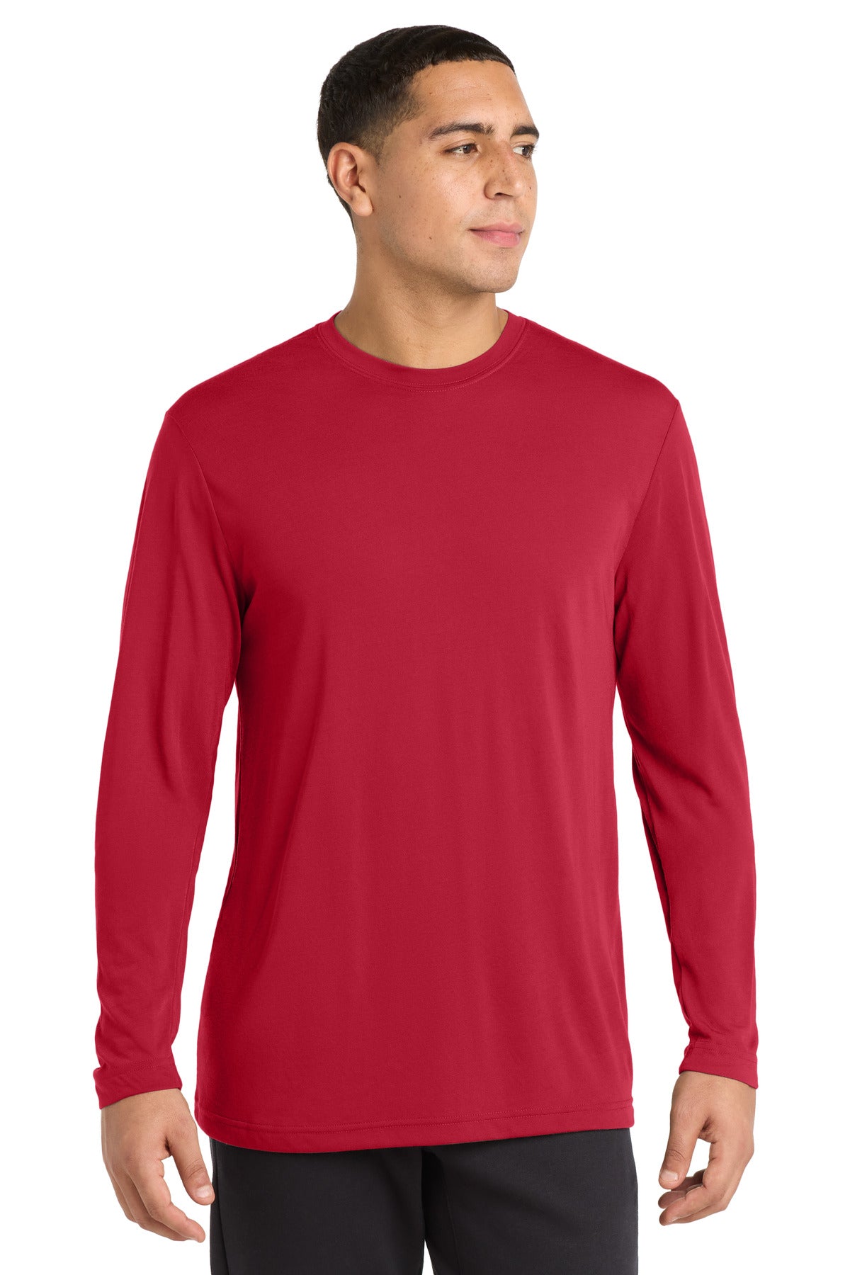 sport-tek ®  long sleeve posicharge ®  competitor ™  cotton touch ™  tee. st450ls