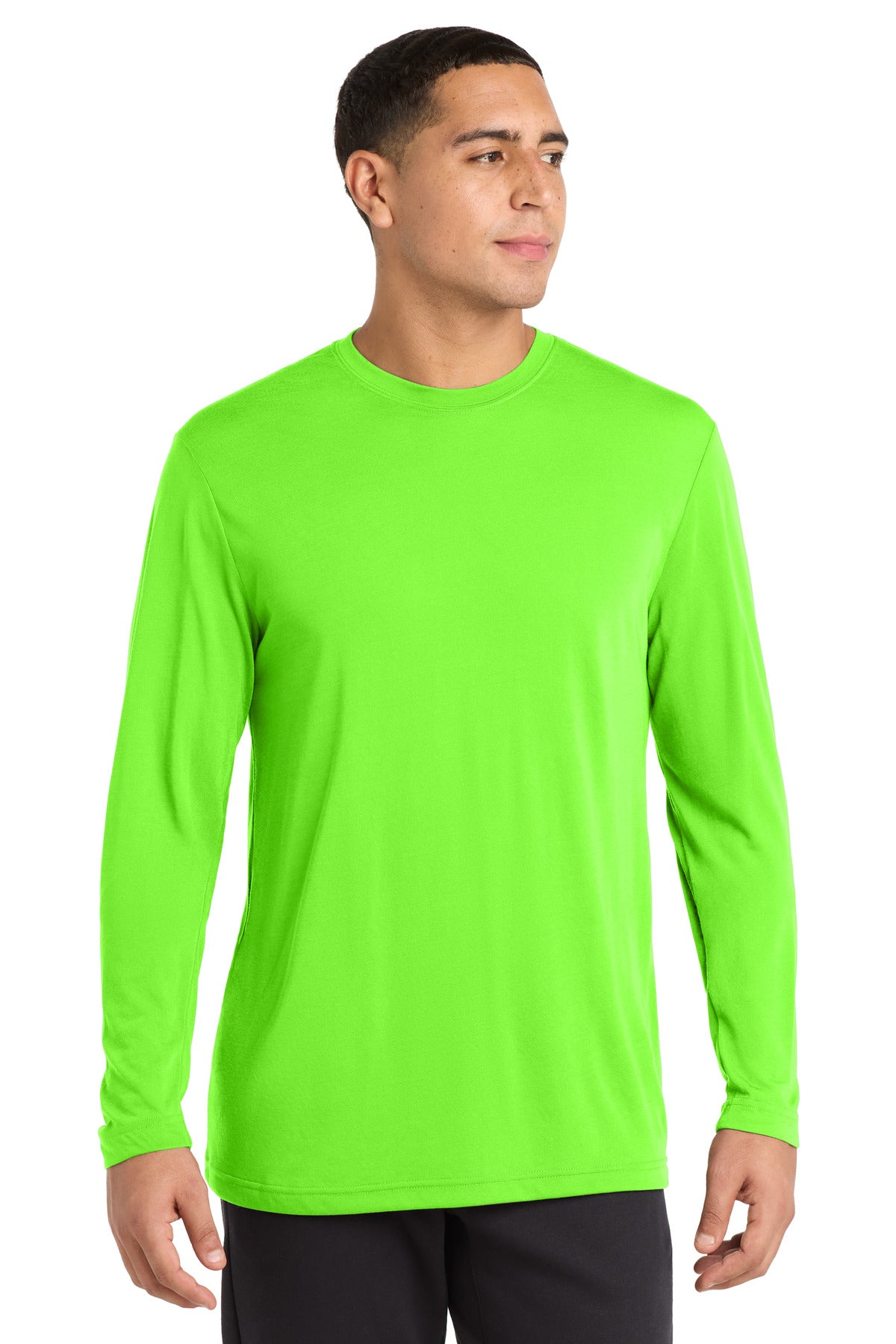 sport-tek ®  long sleeve posicharge ®  competitor ™  cotton touch ™  tee. st450ls