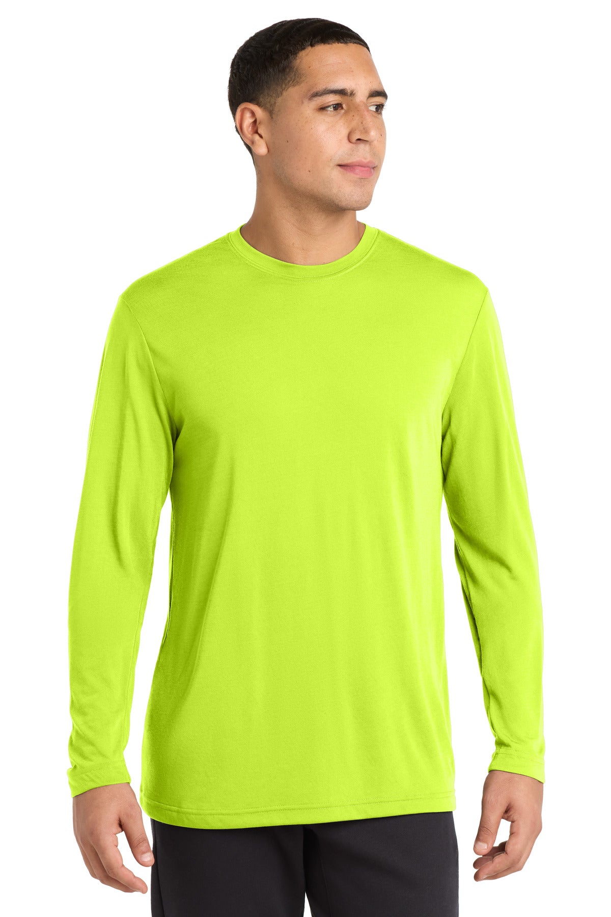 sport-tek ®  long sleeve posicharge ®  competitor ™  cotton touch ™  tee. st450ls