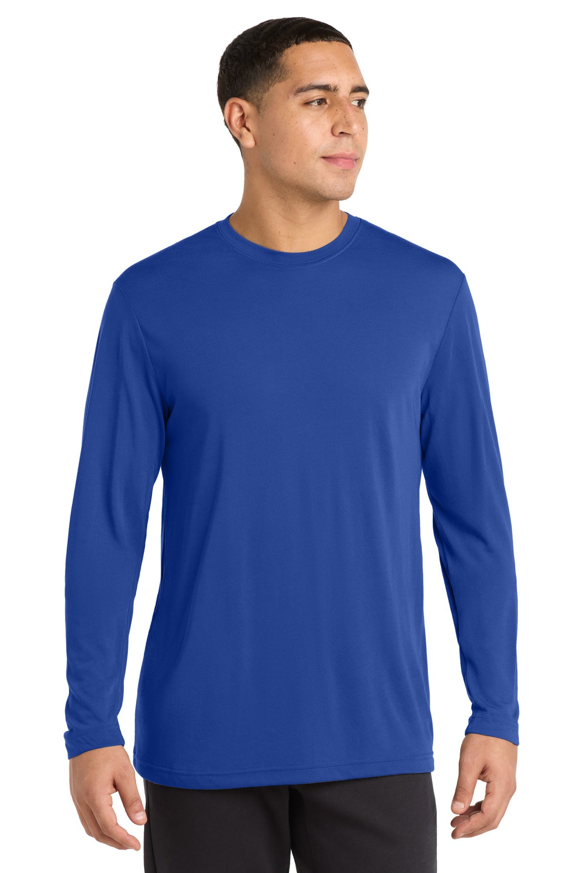 sport-tek ®  long sleeve posicharge ®  competitor ™  cotton touch ™  tee. st450ls