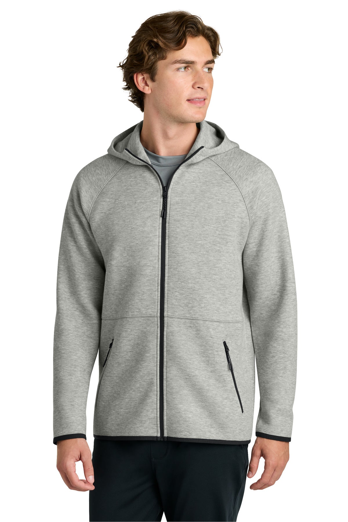 sport-tek ® phenom full-zip hoodie st840