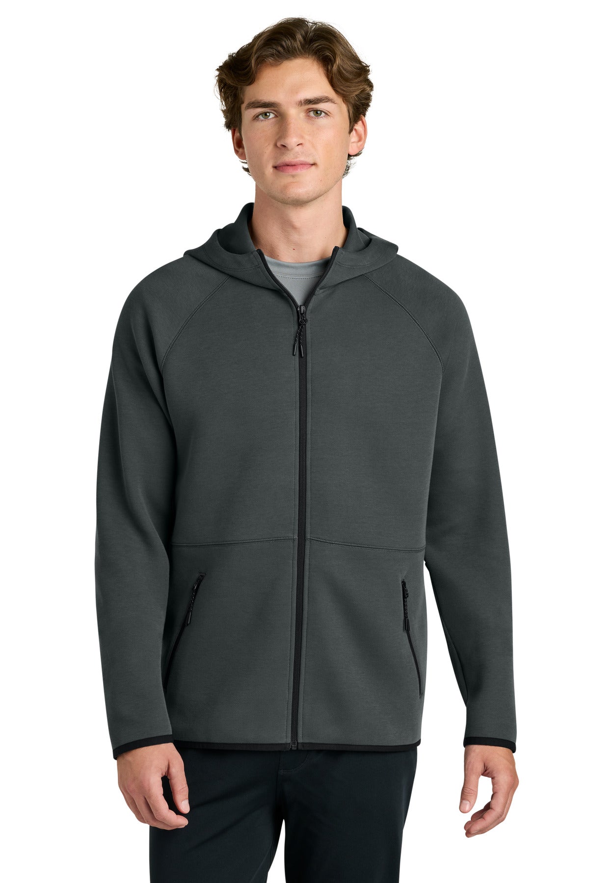 sport-tek ® phenom full-zip hoodie st840