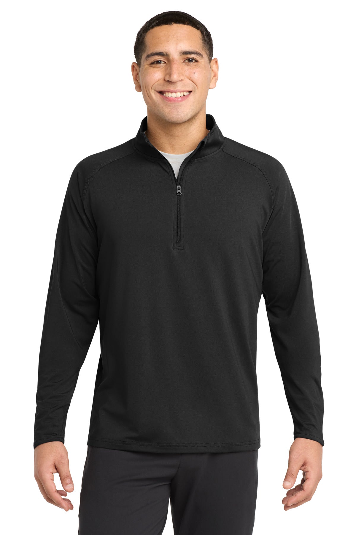 sport-tek ®  sport-wick ®  stretch 1/4-zip pullover. st850
