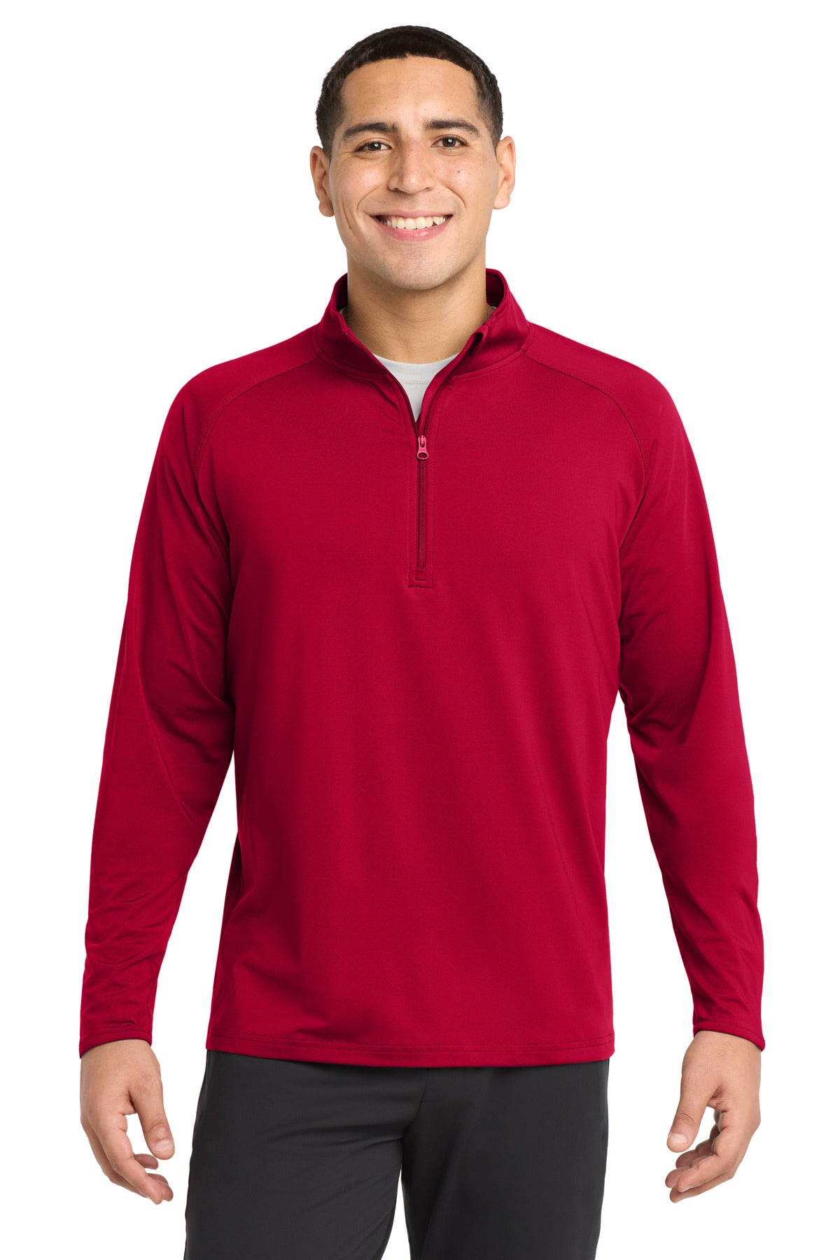 sport-tek ®  sport-wick ®  stretch 1/4-zip pullover. st850