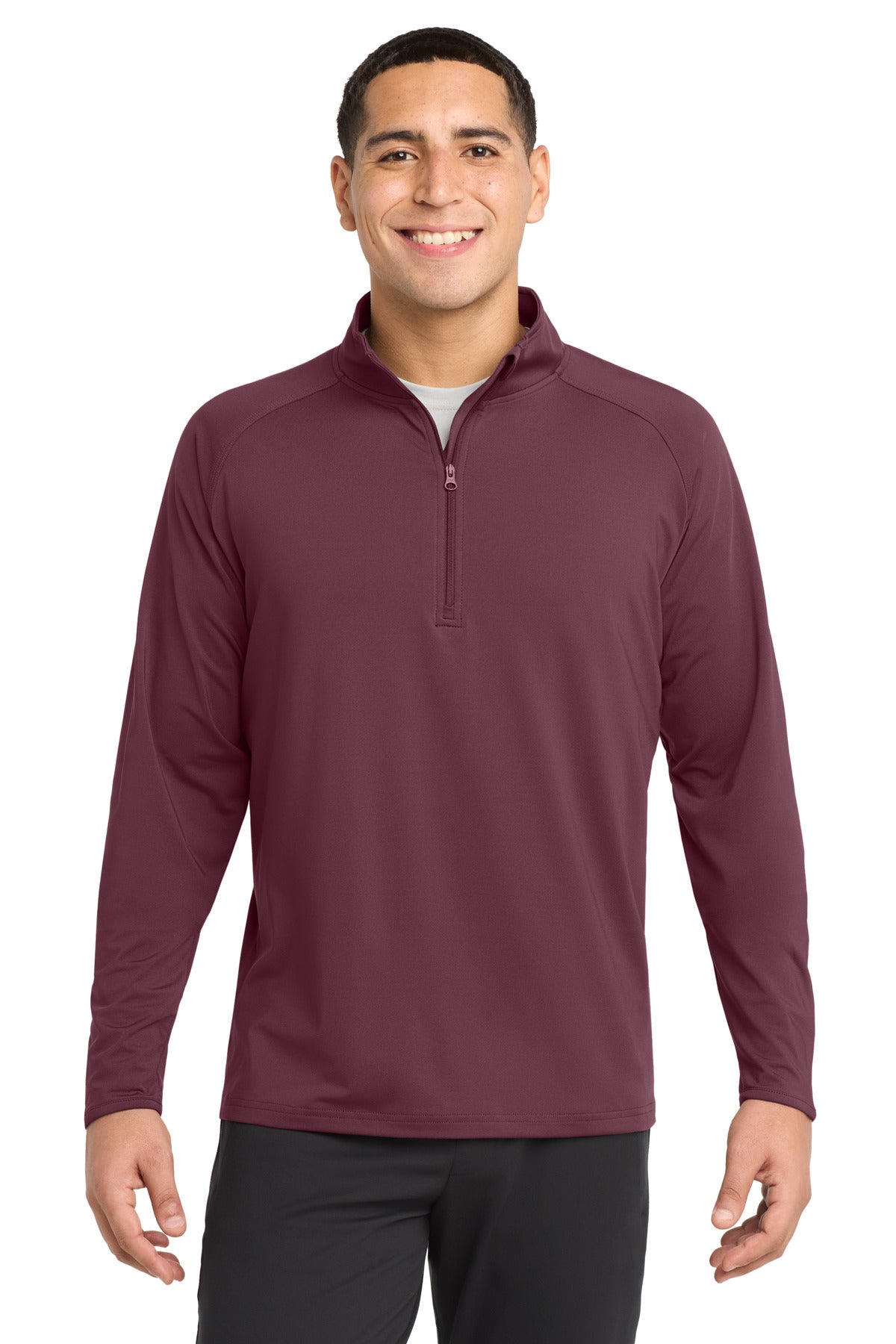 sport-tek ®  sport-wick ®  stretch 1/4-zip pullover. st850