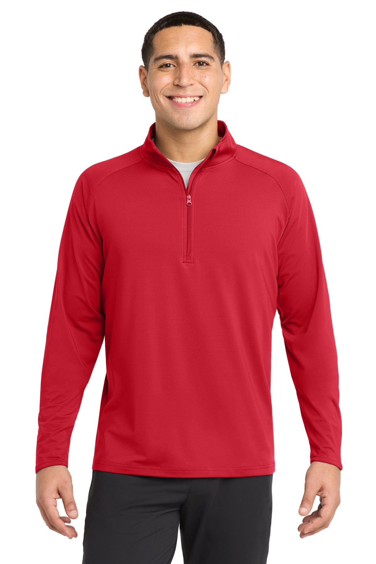 sport-tek ®  sport-wick ®  stretch 1/4-zip pullover. st850