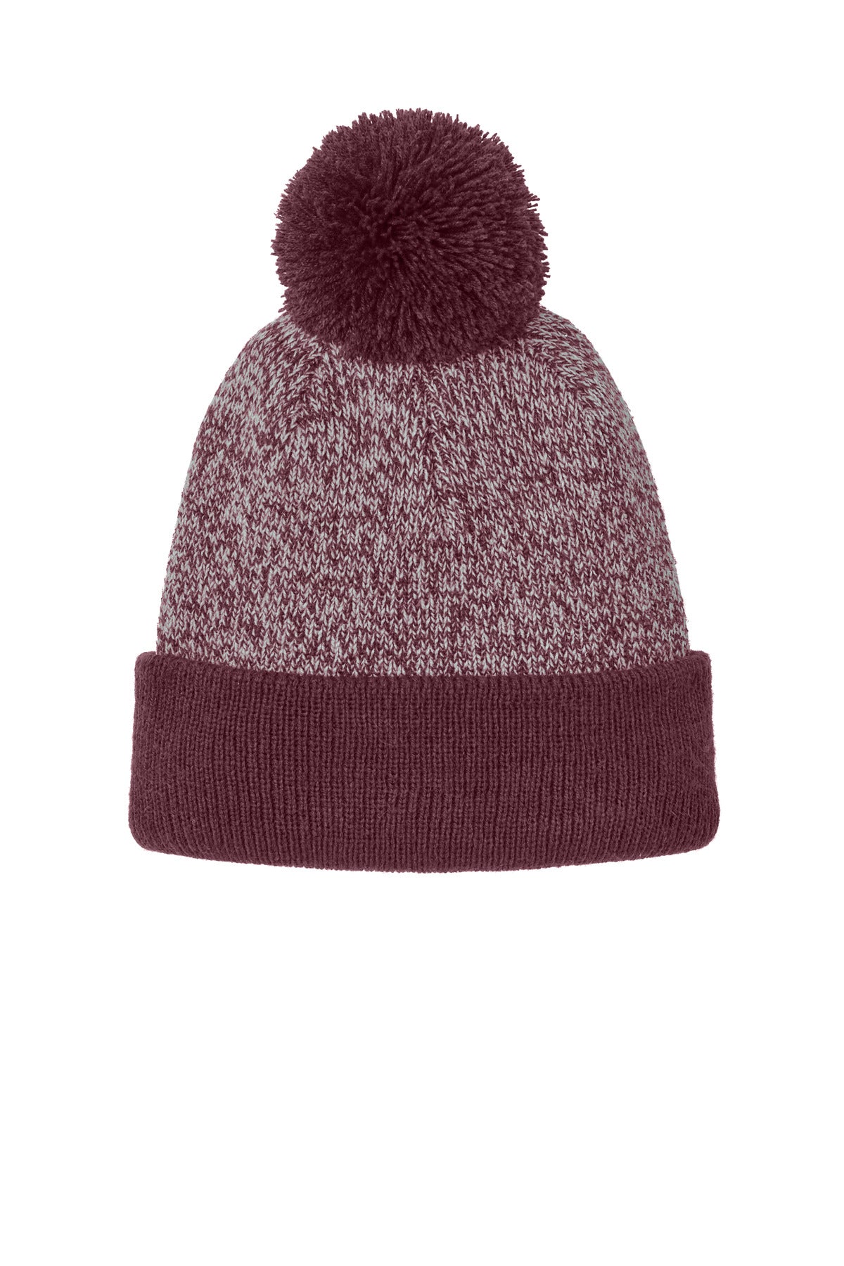 sport-tek ®  halftime heather pom beanie stc68