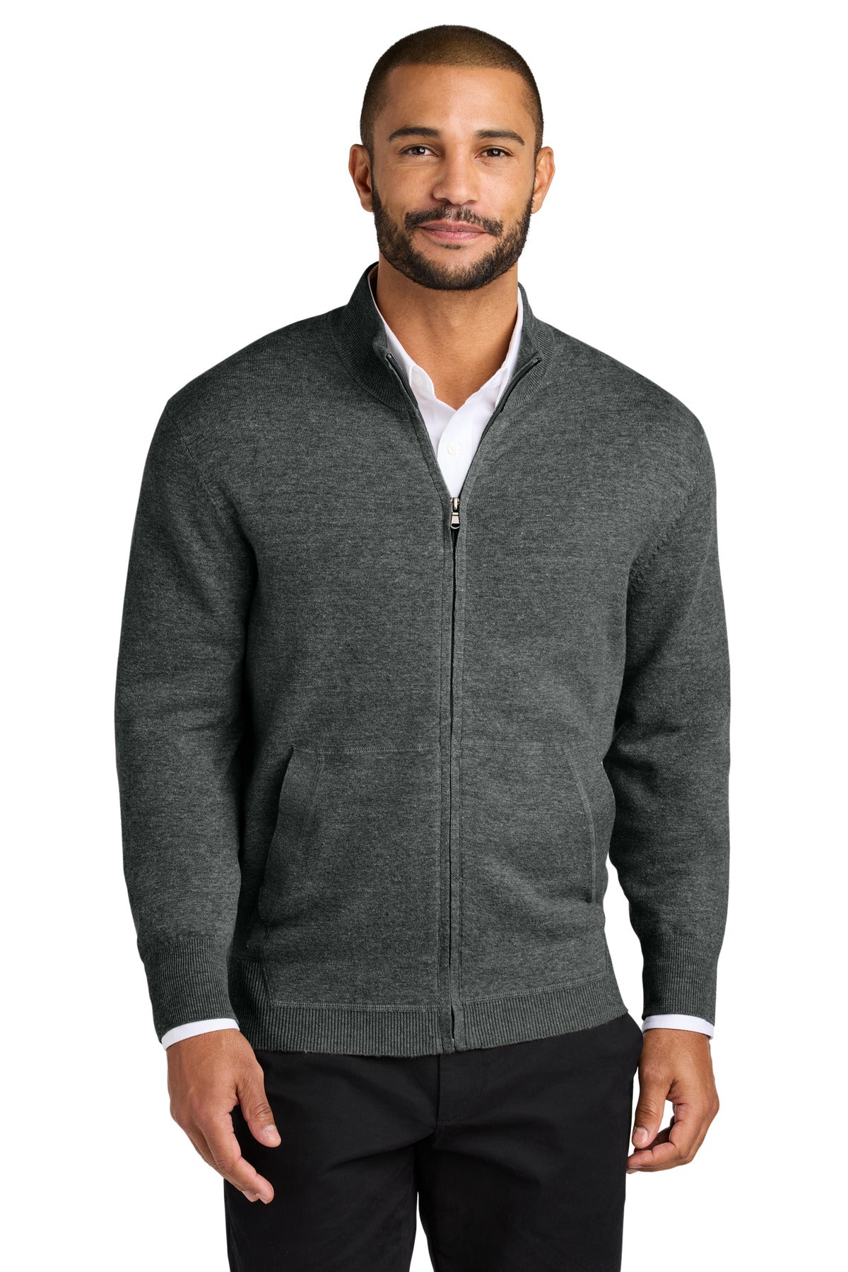 port authority ®  easy care full-zip sweater sw2901