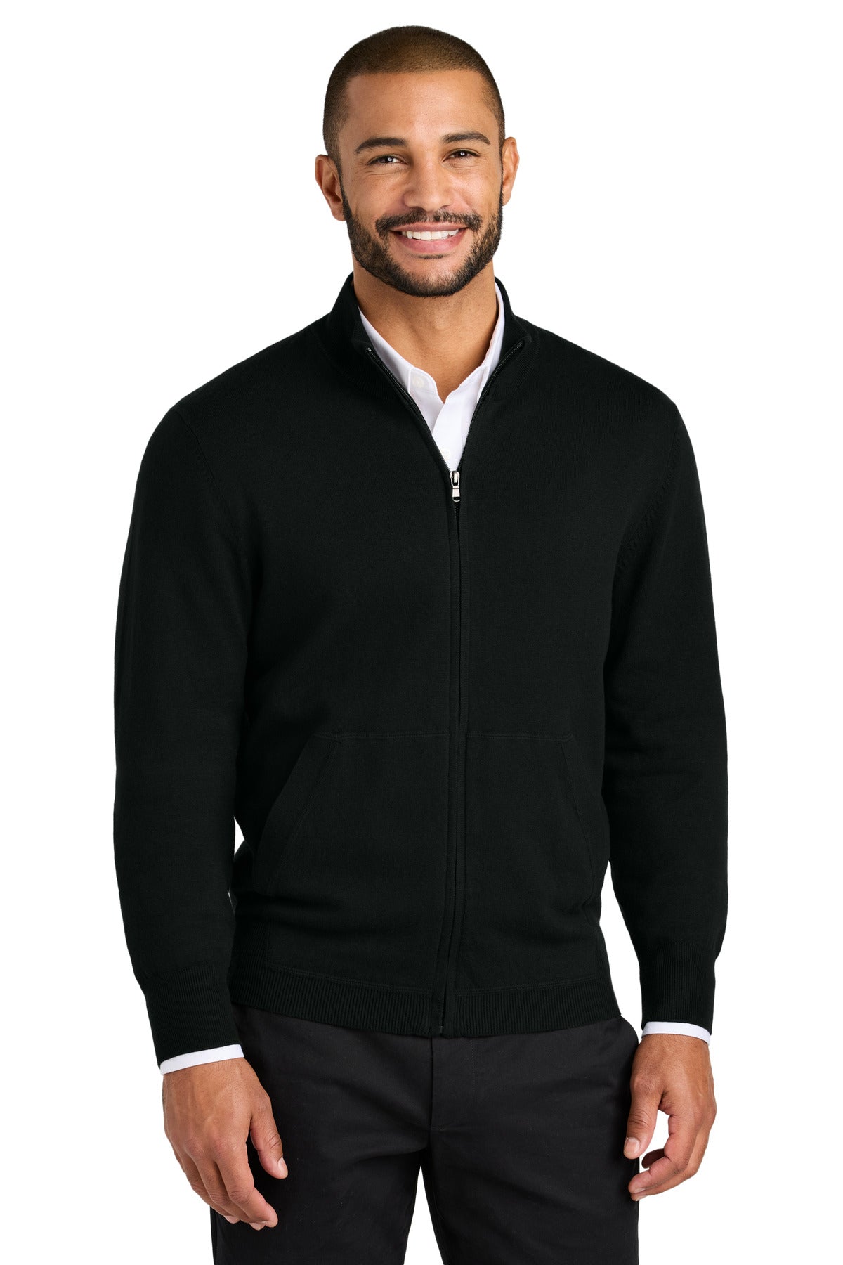 port authority ®  easy care full-zip sweater sw2901